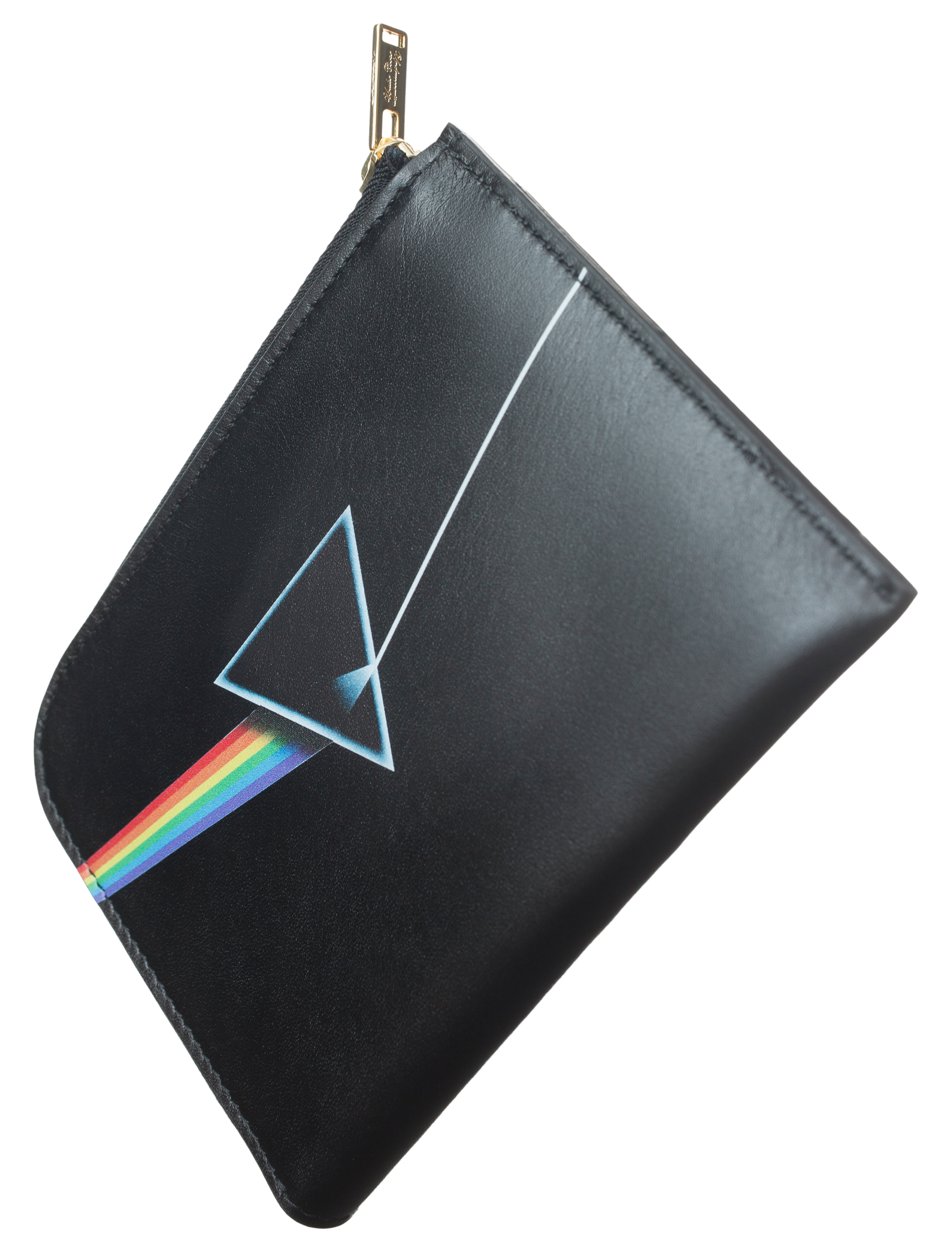 Buy Undercover men black leather pink floyd wallet for $329