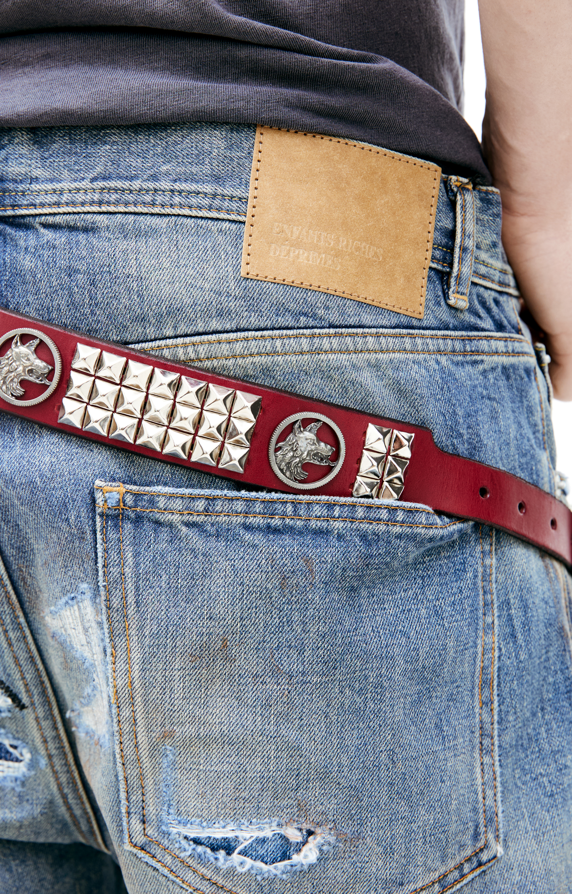 Buy Enfants Riches Déprimés women red dog in restraint coin belt