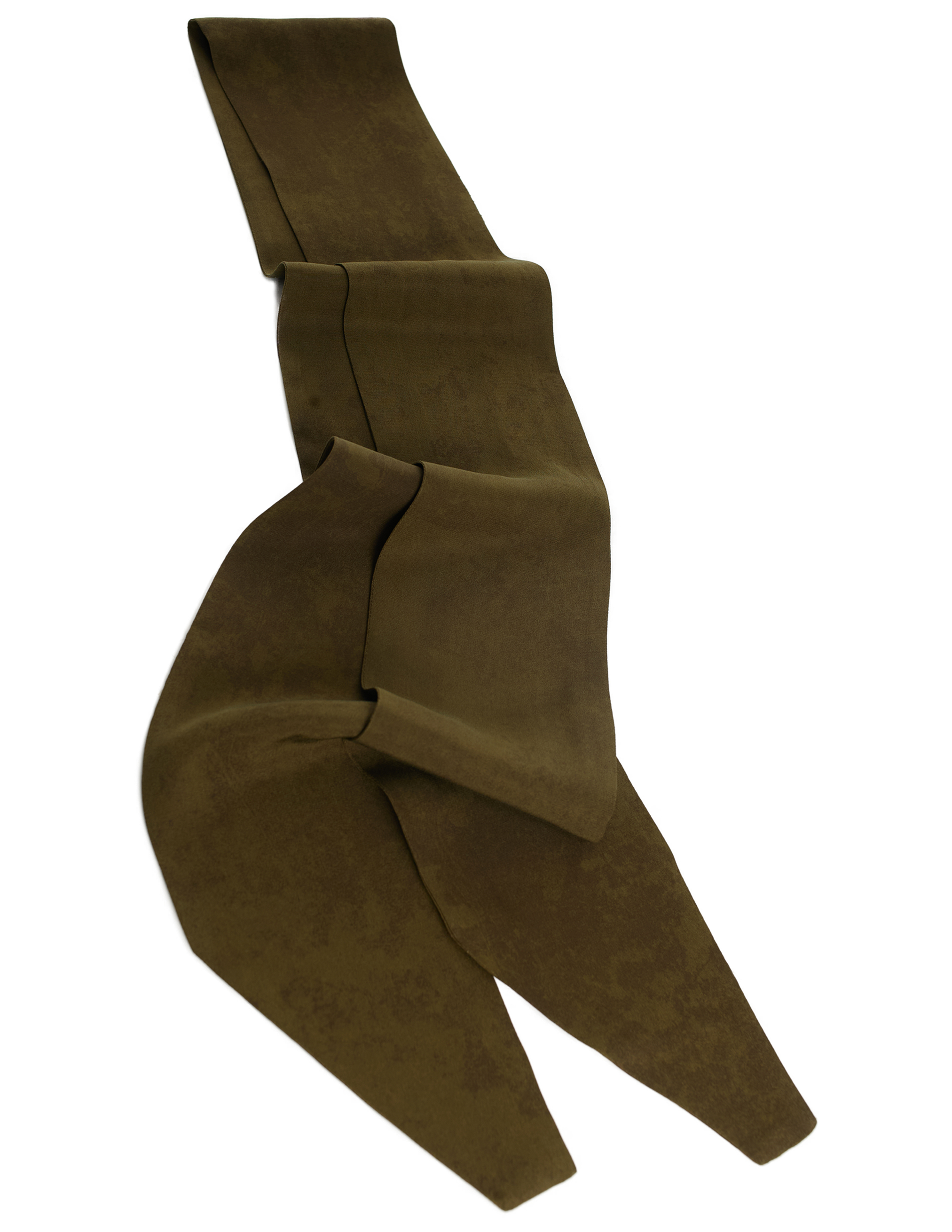 Ziggy Chen Brown Silk Scarf In Brown