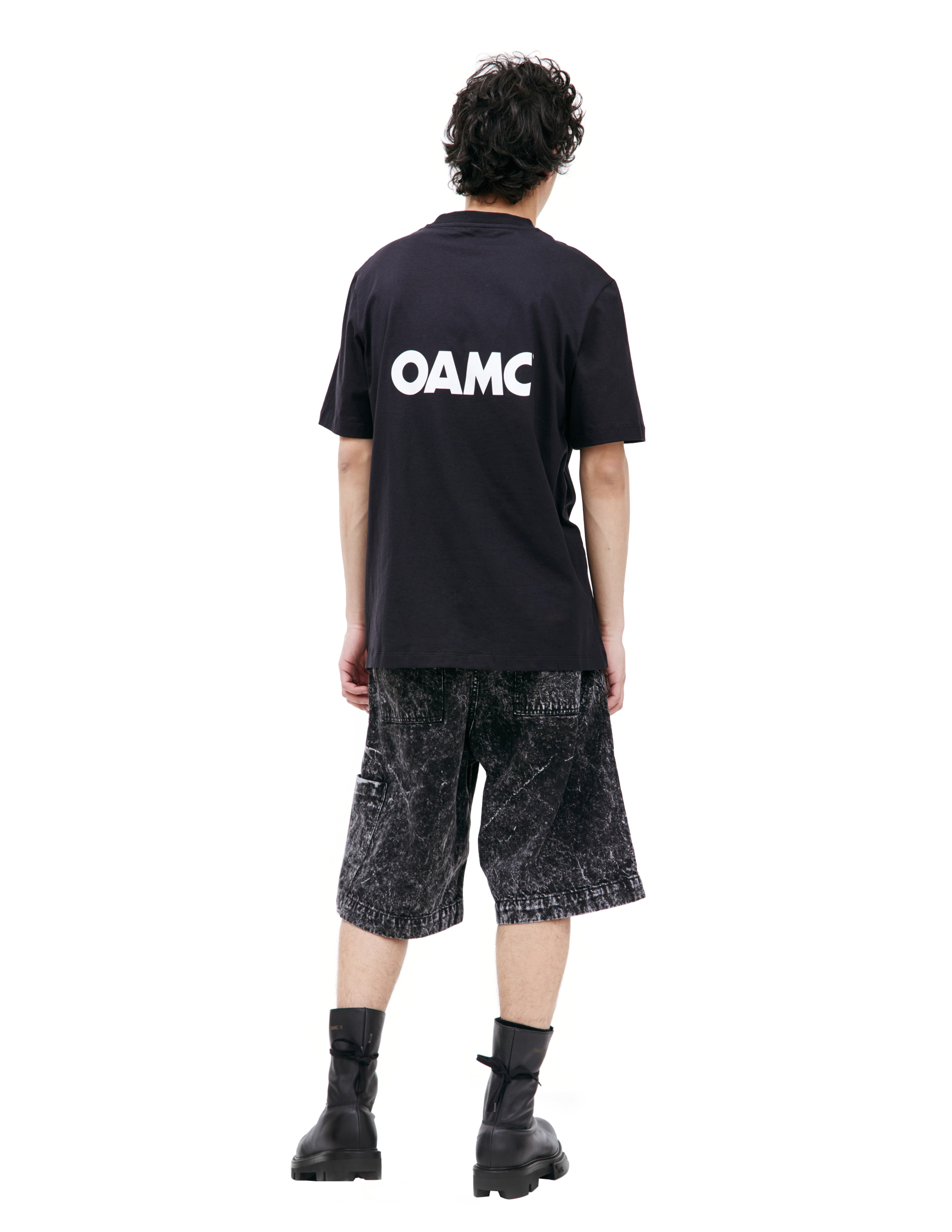 Shop Oamc Introvert Printed T-shirt In Black