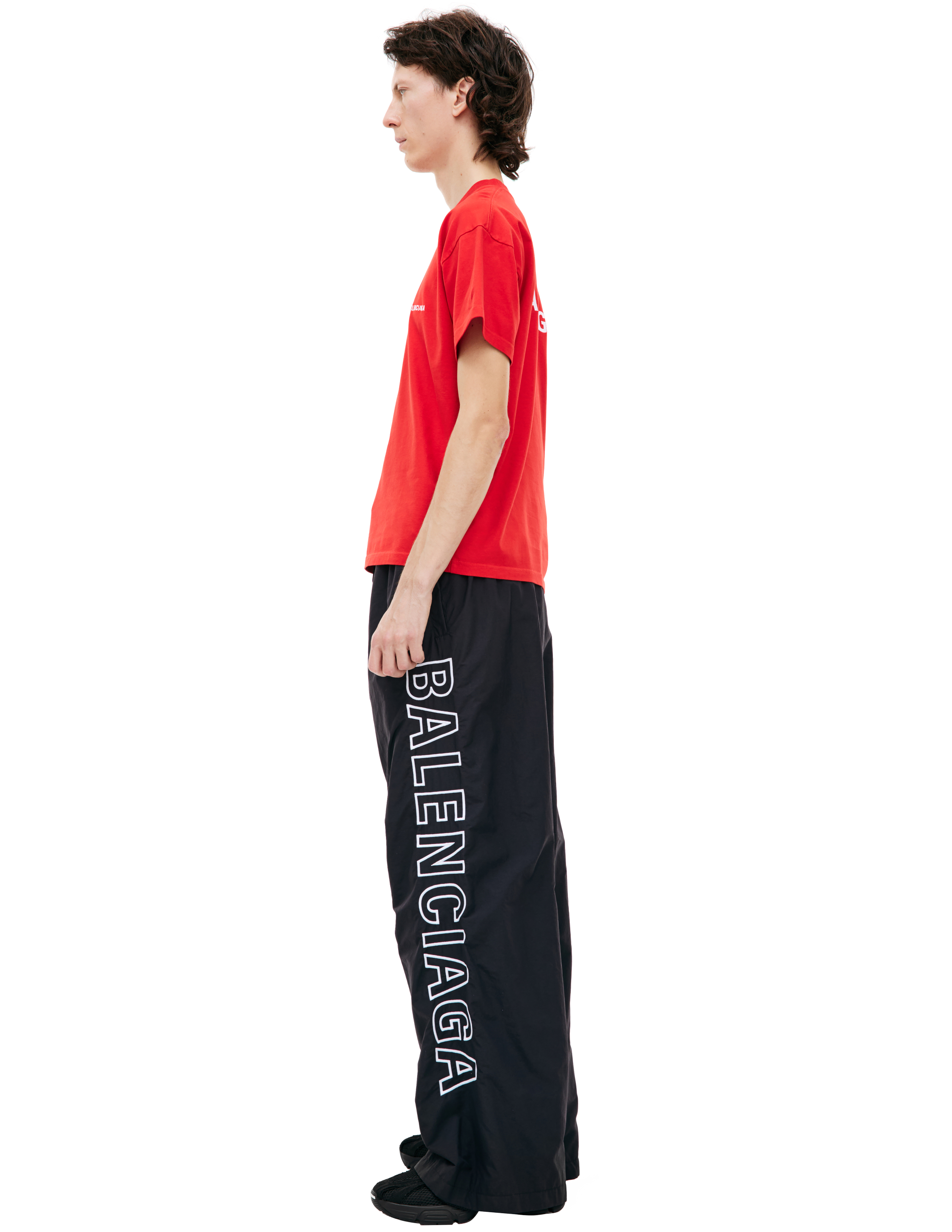 Balenciaga Red Oversize T-shirt In Red