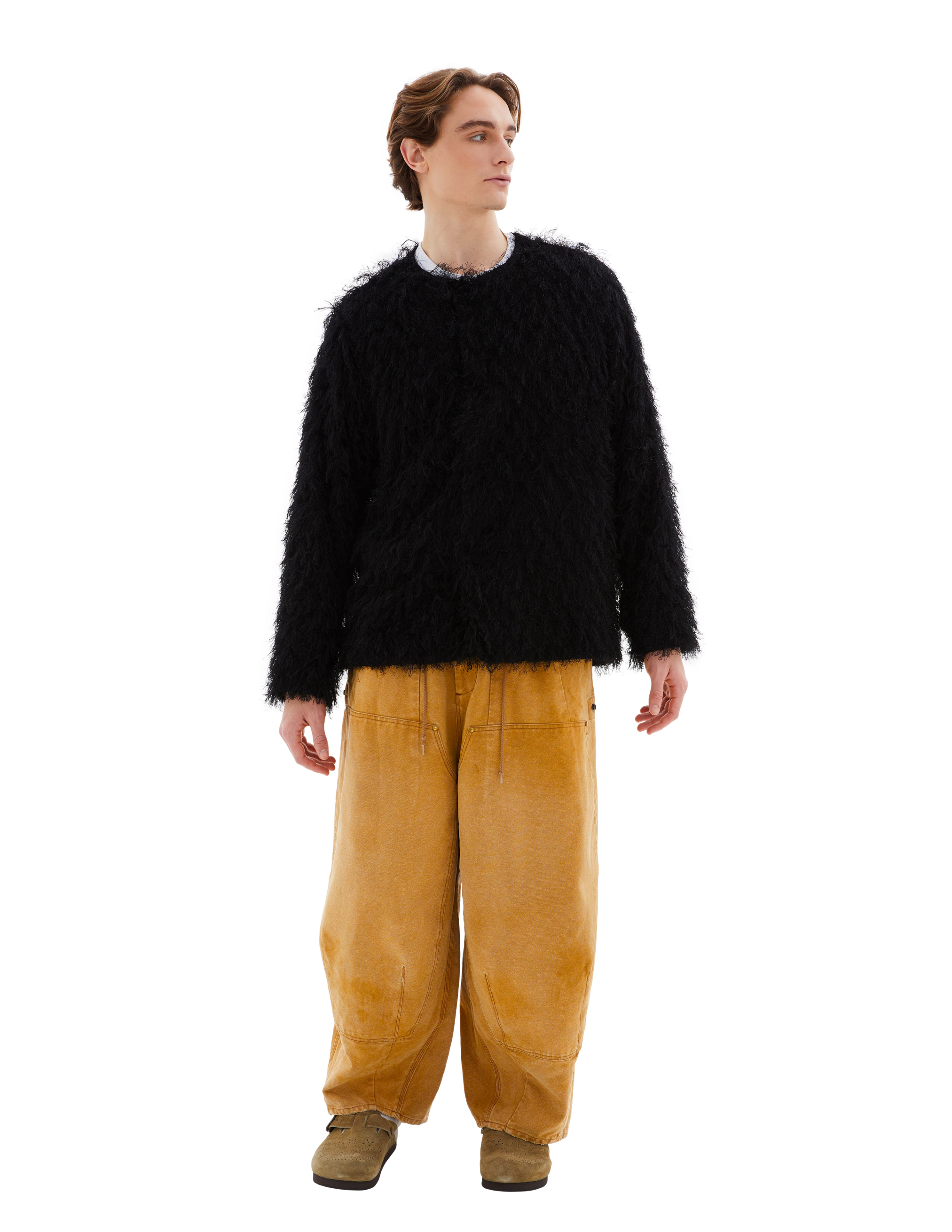 Needles Black Cardigan With Buttons In Black