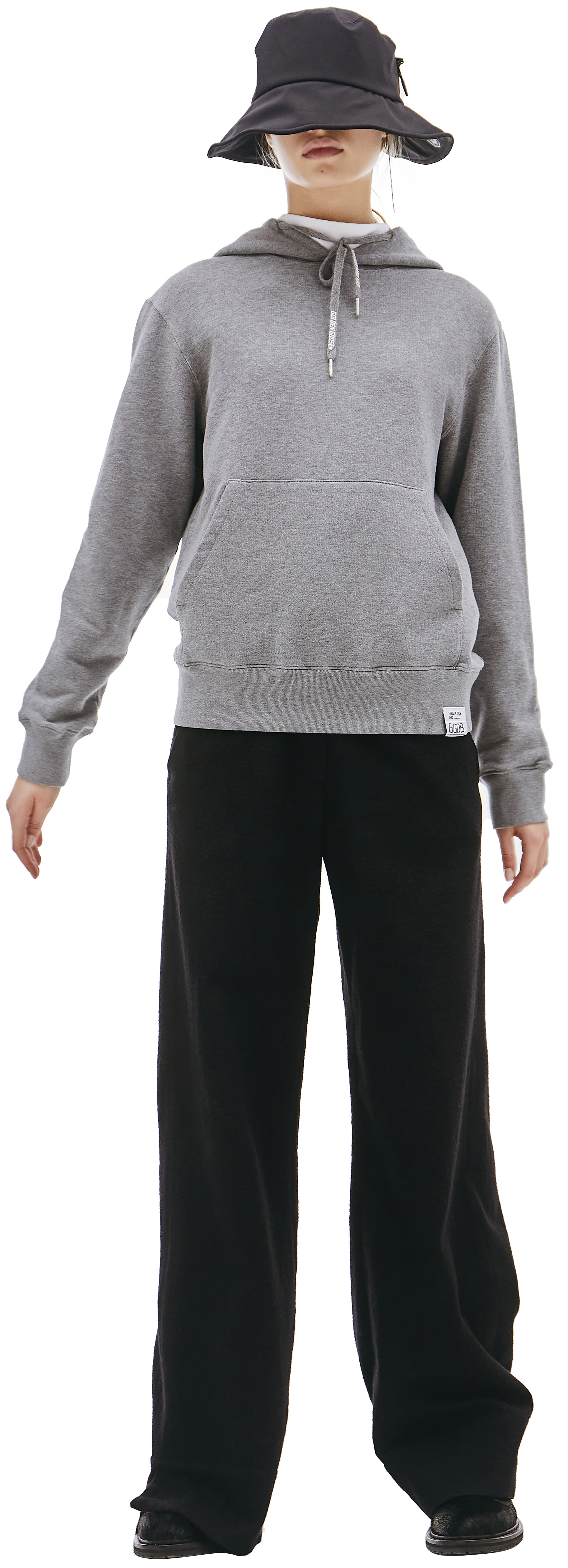 Buy Golden Goose women grey hoodie with patches for 225 online on