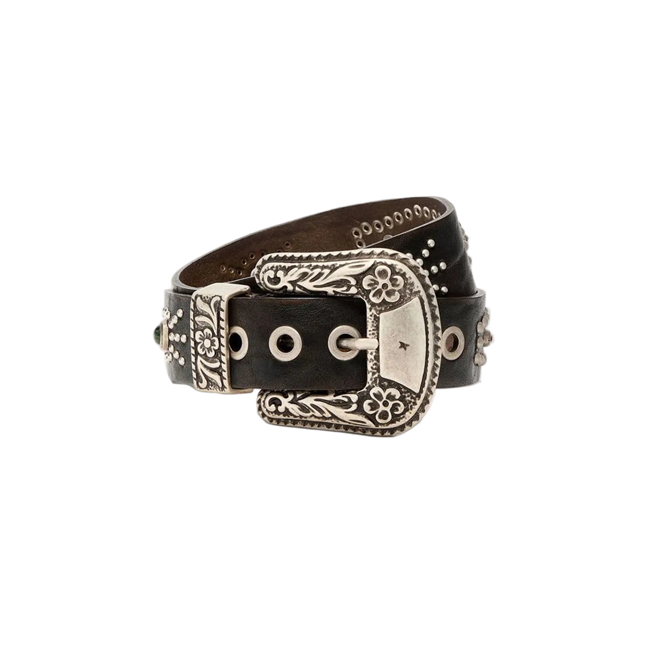 Golden Goose Deluxe Brand Lace Belt In Tan-Colored Washed Leather