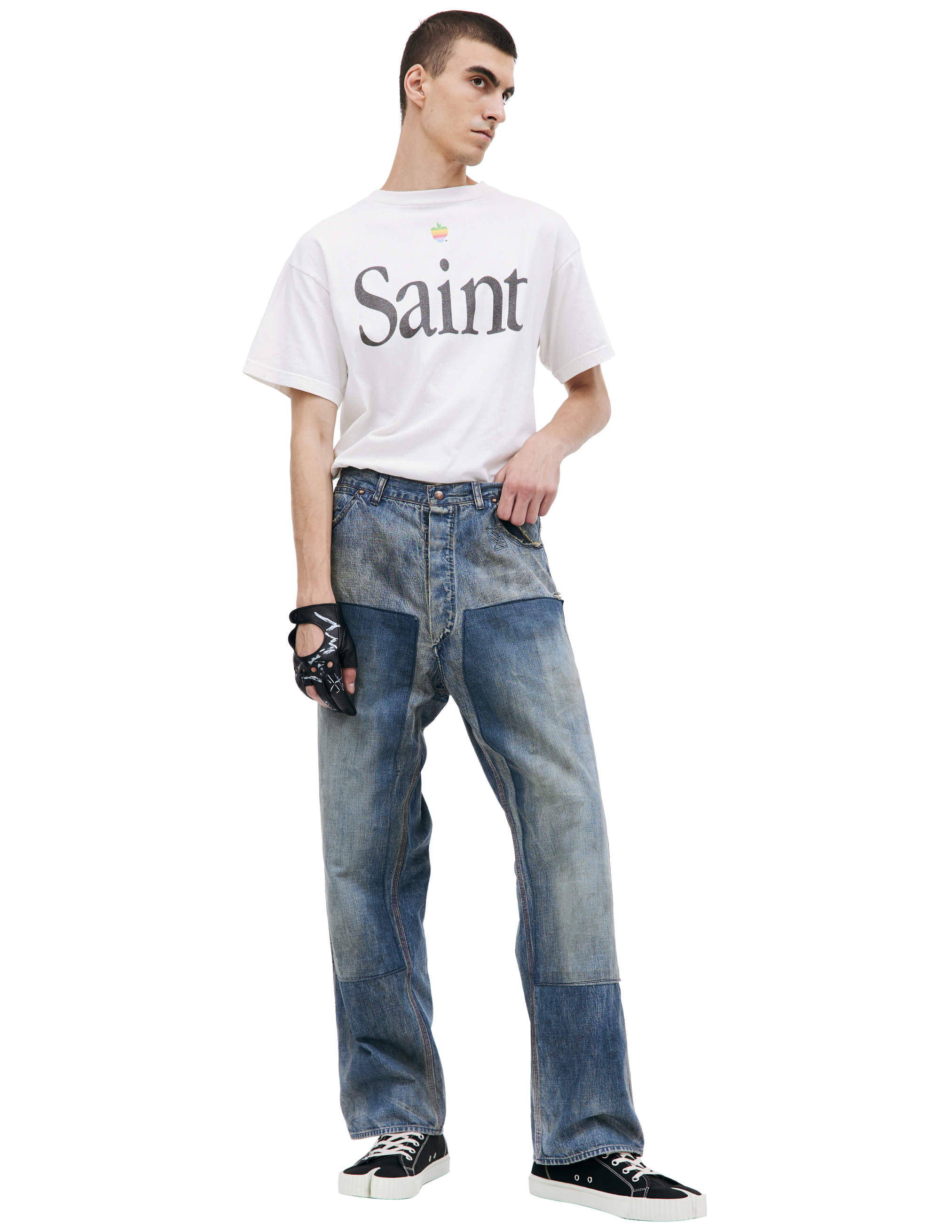Saint Michael Painter Jeans In Blue