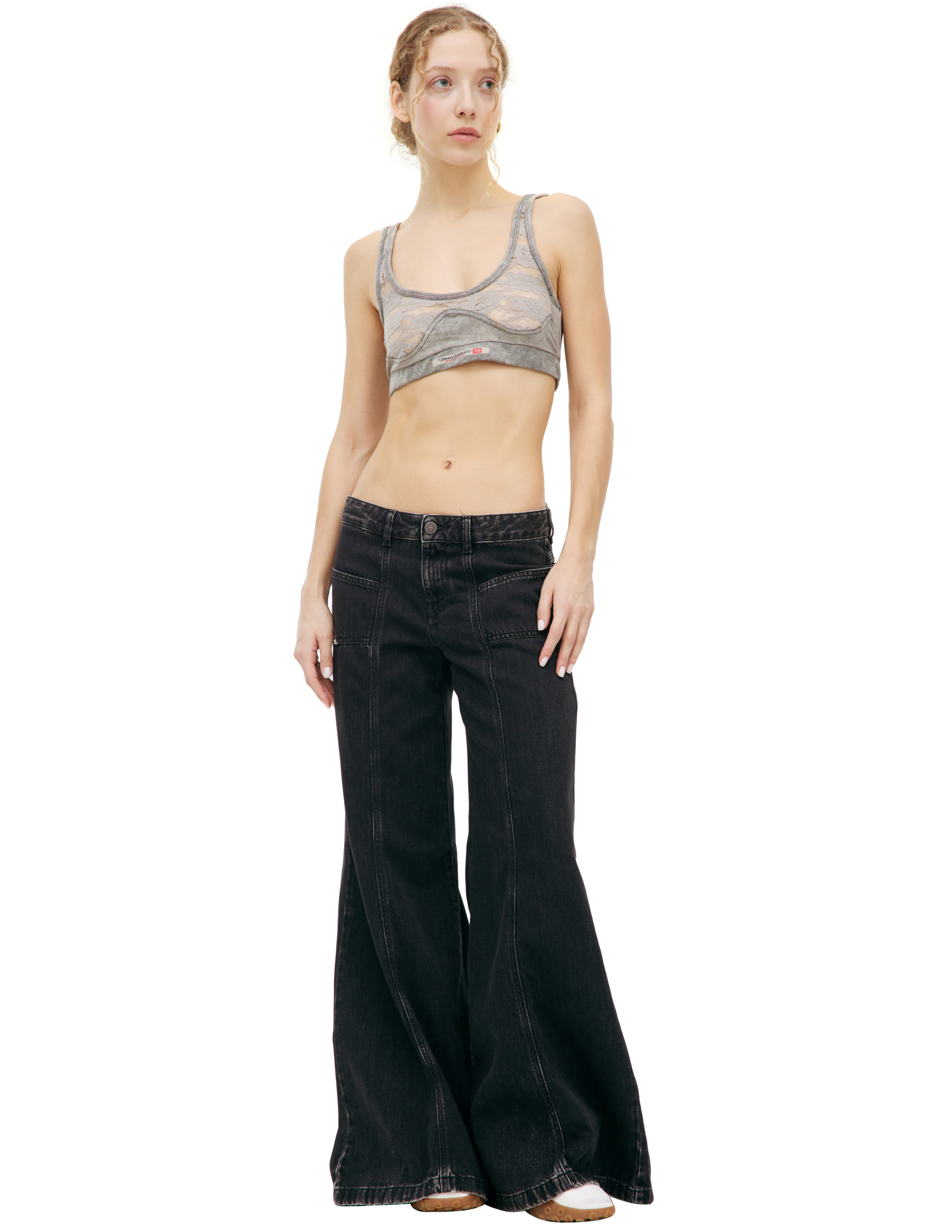 DIESEL LACE BRA UFSB-DENIM-LACE