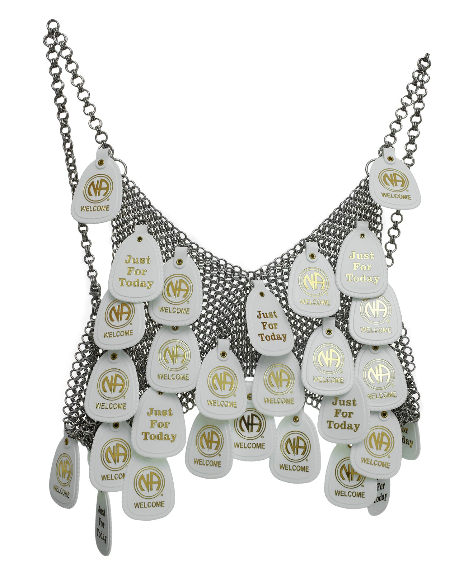 Enfants Riches Deprimes Na Chain Bra In Silver