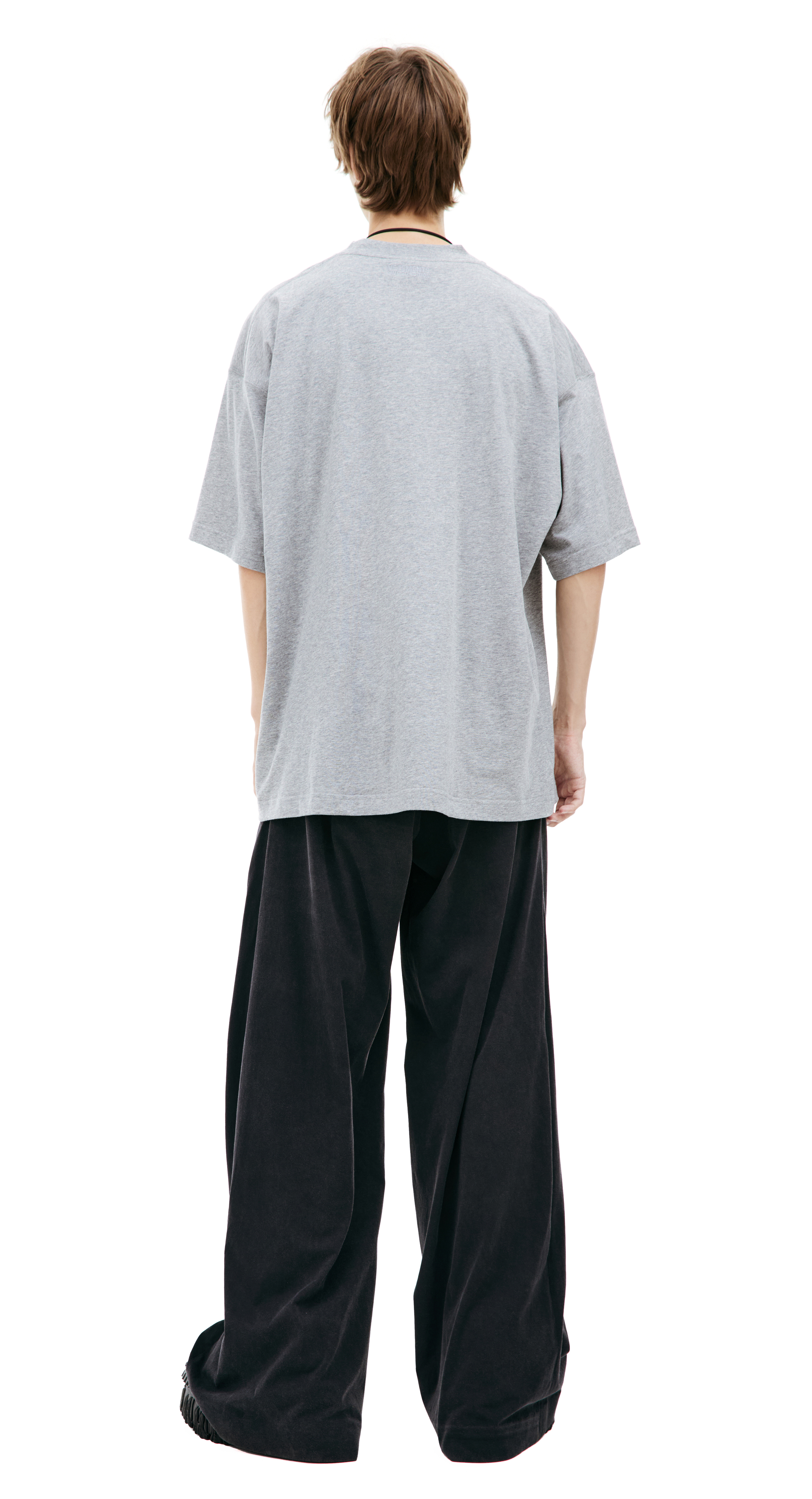 Buy VETEMENTS men grey gray illusion t-shirt for $388 online