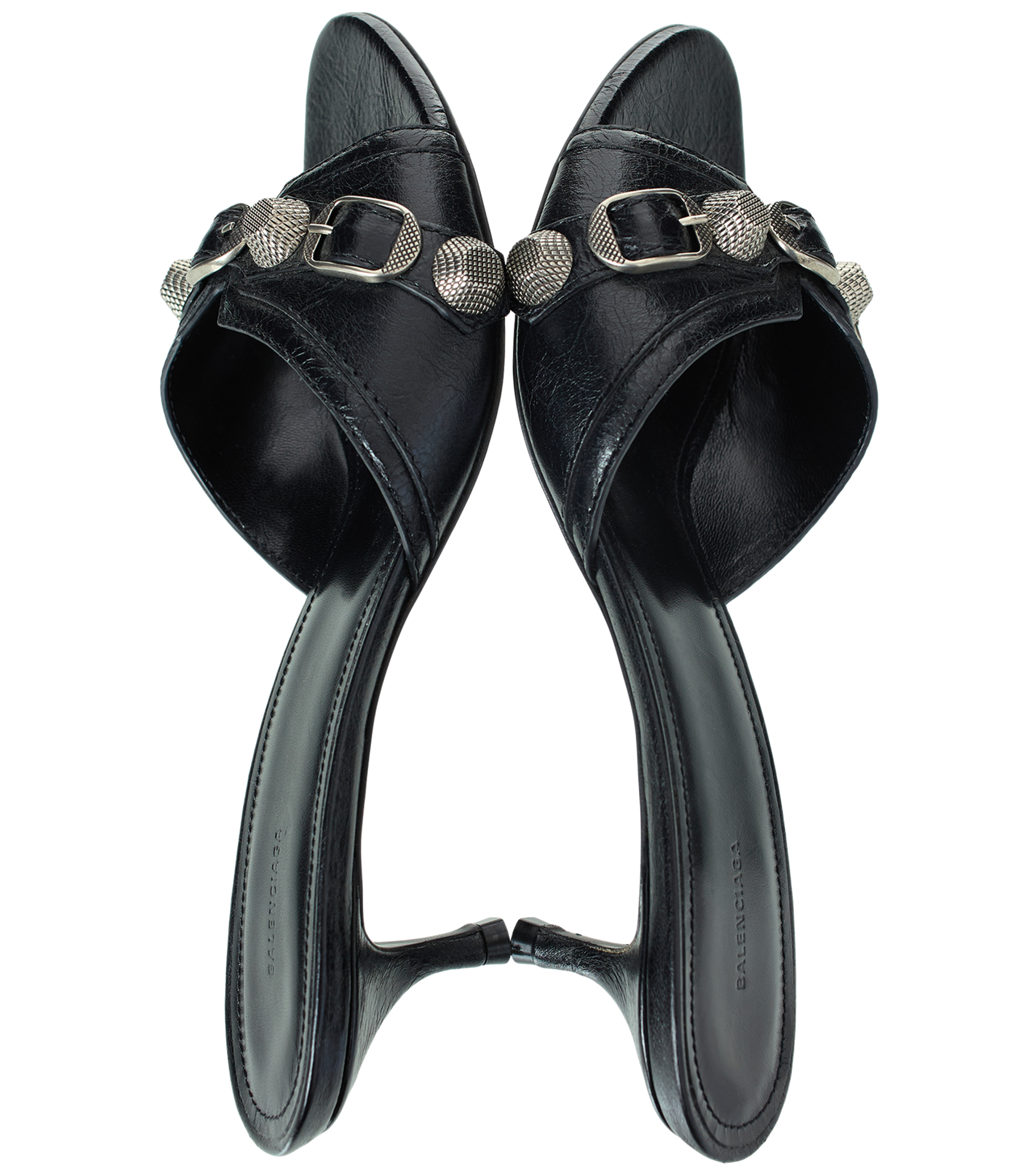 Shop Balenciaga Le Cagole Sandals With Straps In Black