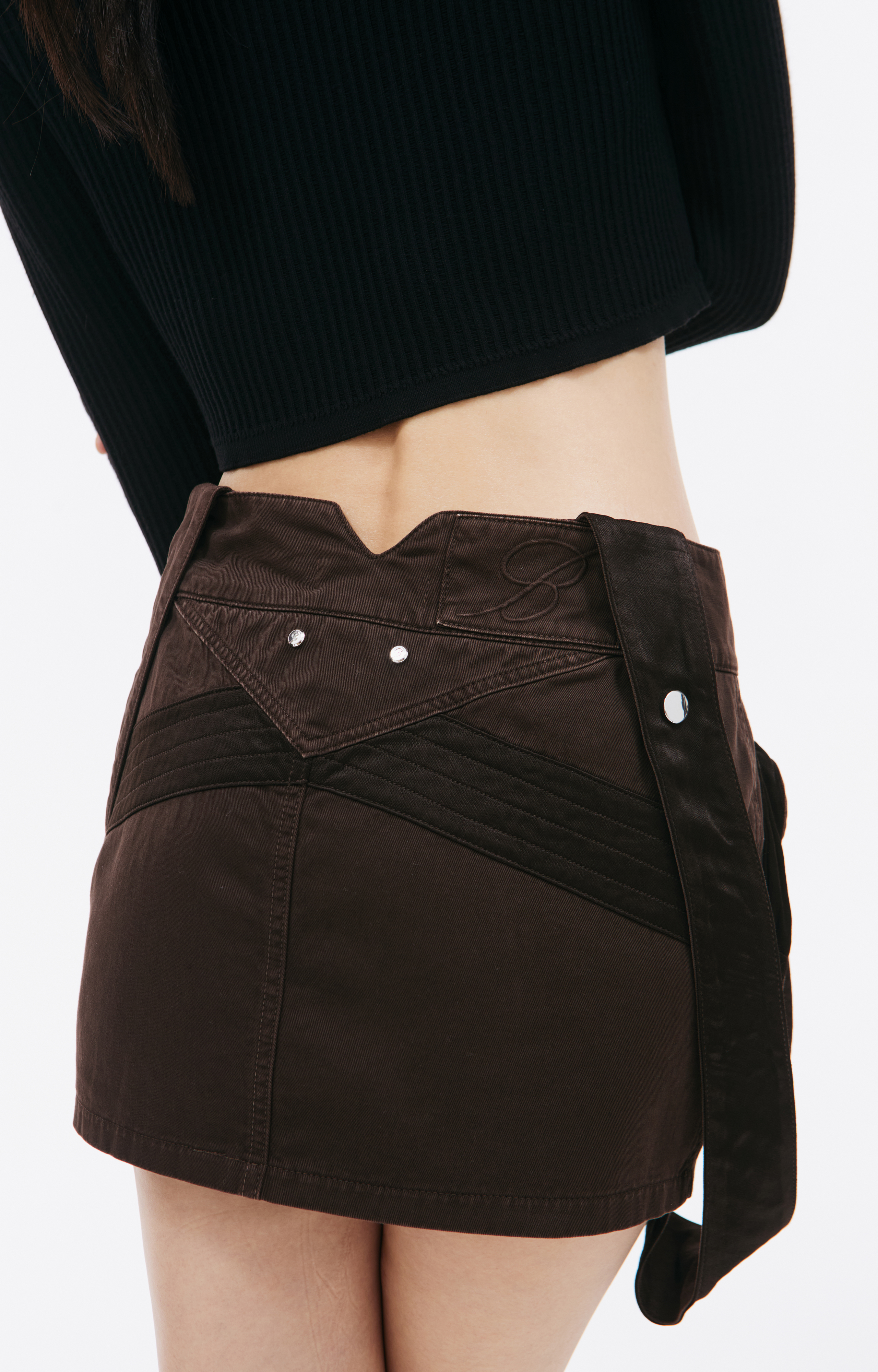 ミニスカート BLUMARINE Women Mini Skirts 2J109A 48448 D0541 CHOCOLATE BRO Buy Blumarine women brown cargo mini skirt for $345 online