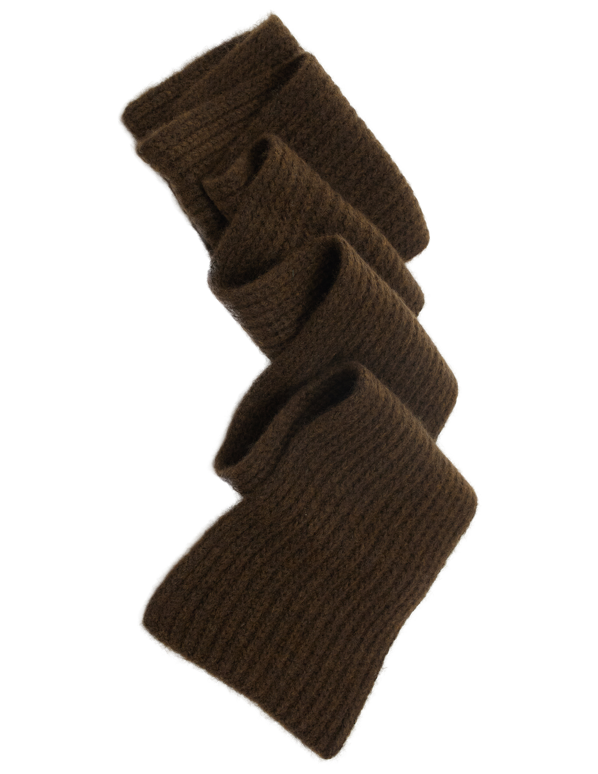 The Row Knitted Cashmere Scarf In Brown