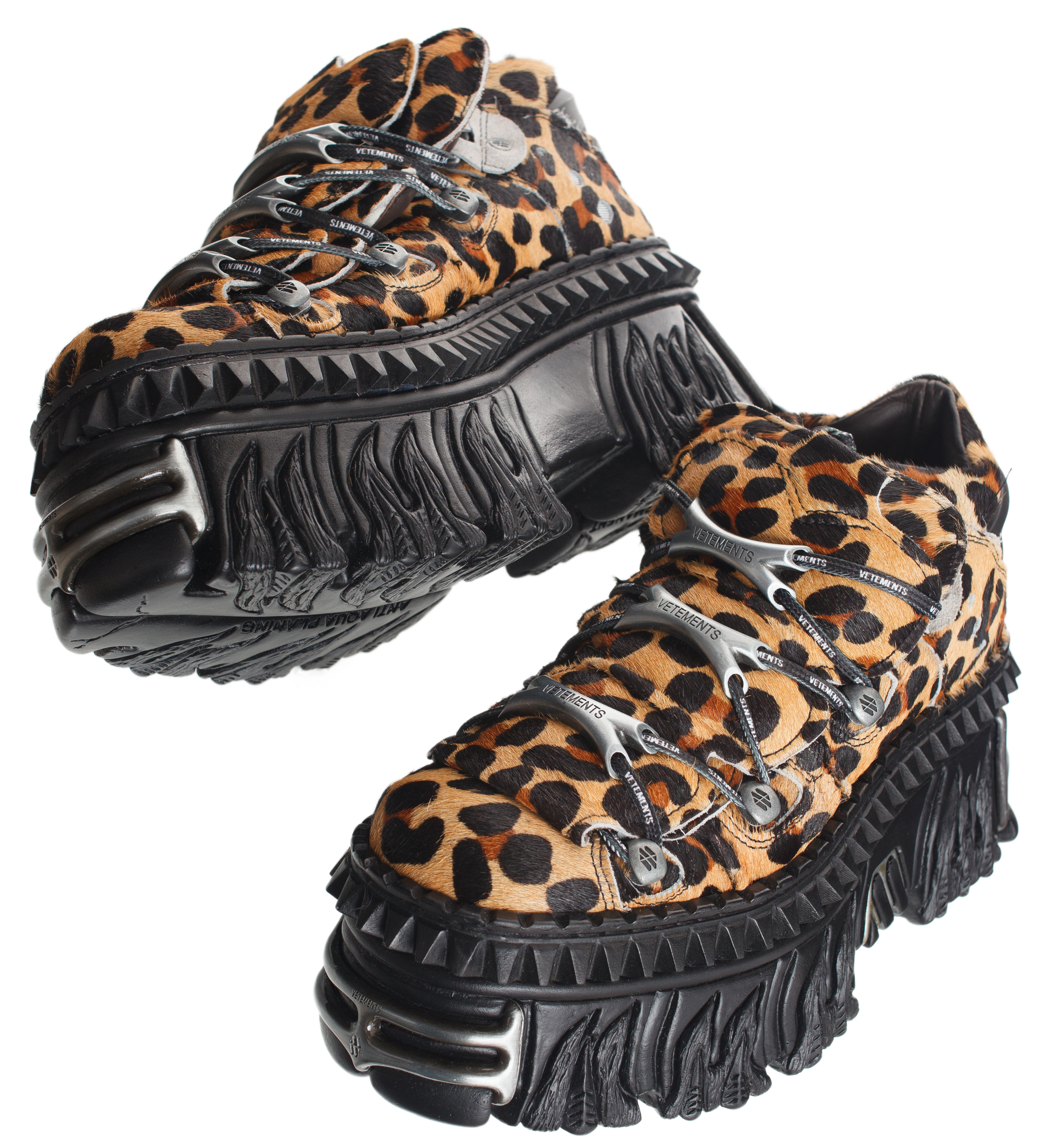 Buy VETEMENTS women brown vetements x new rock platform boots for