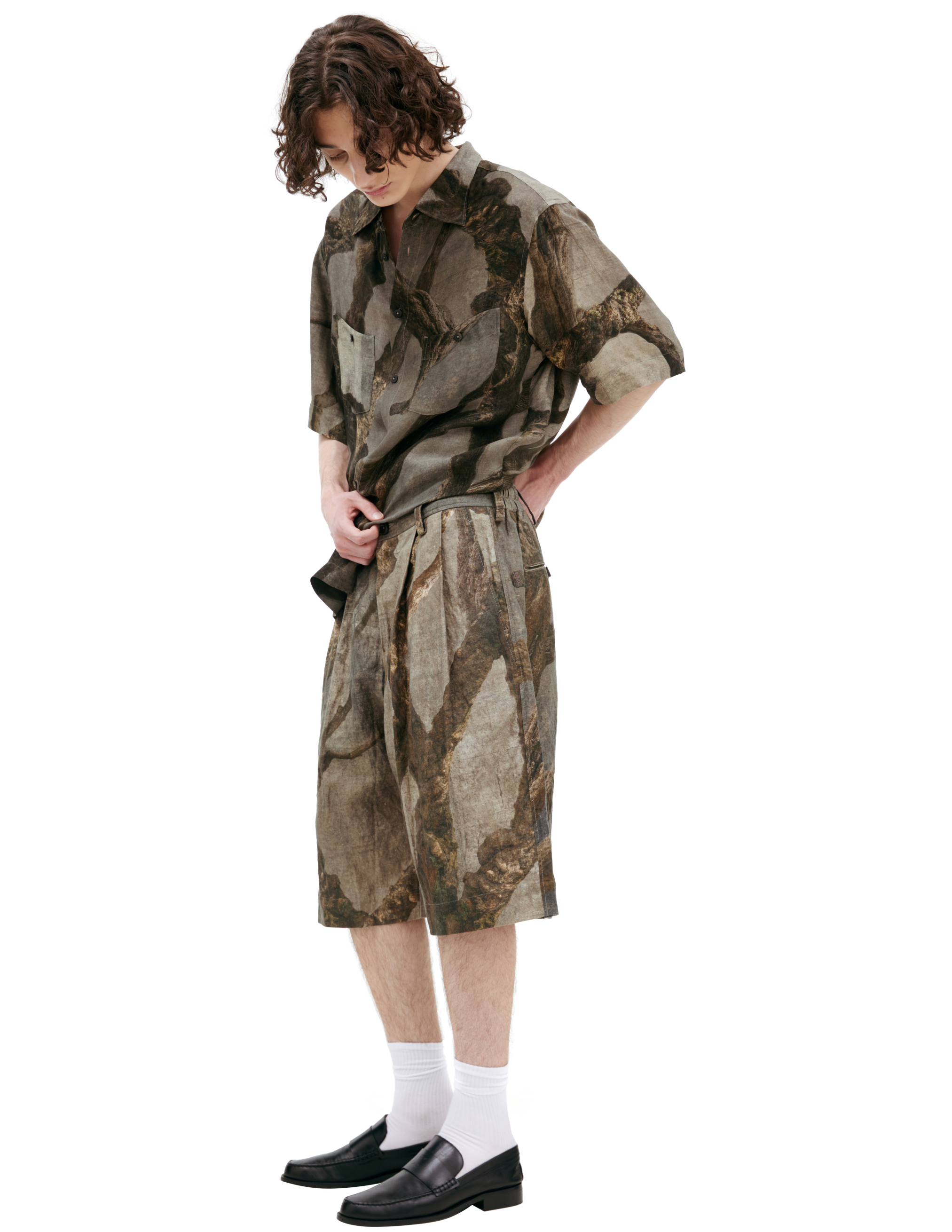 Ziggy Chen Monoprint Shorts