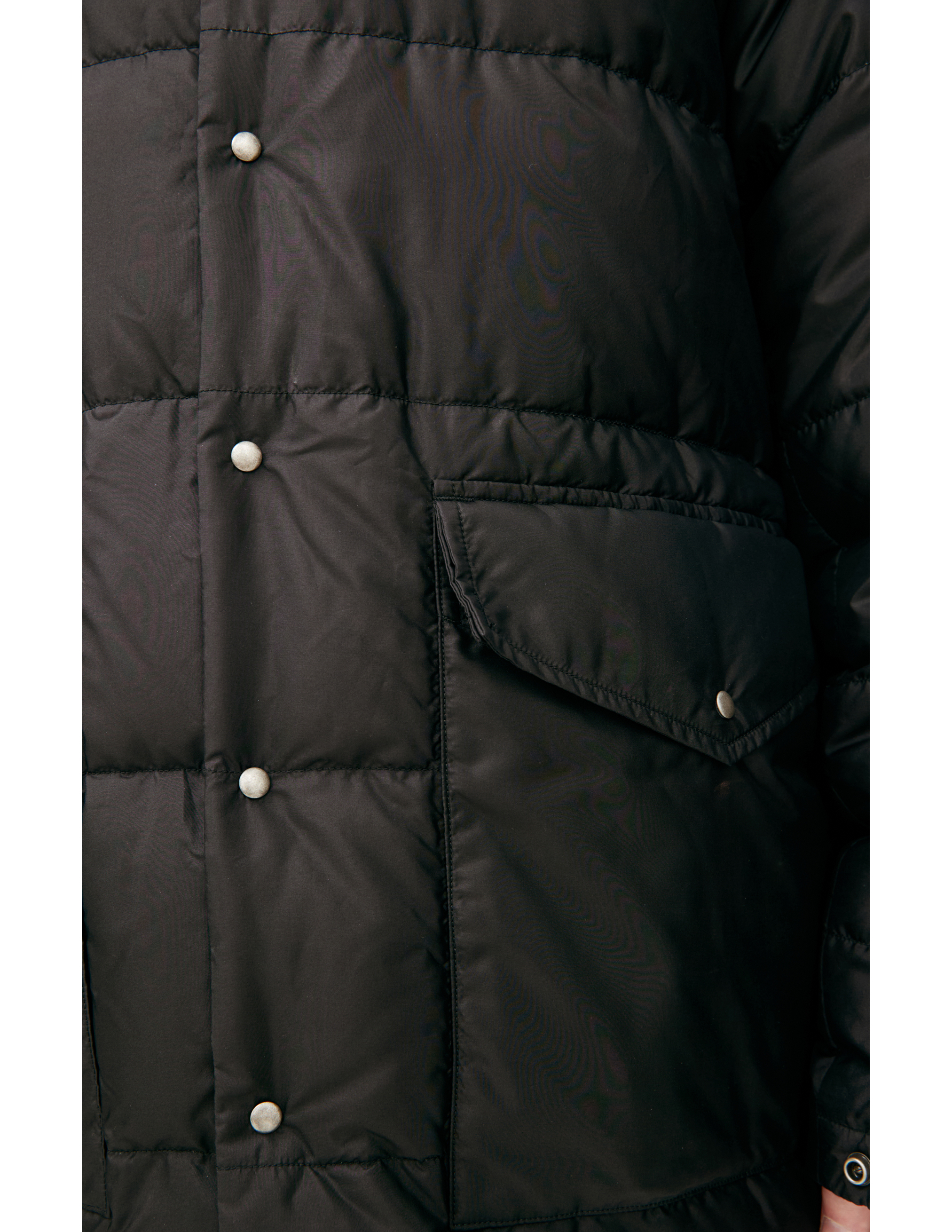 Visvim Kodiak Silk Down Jacket In Black