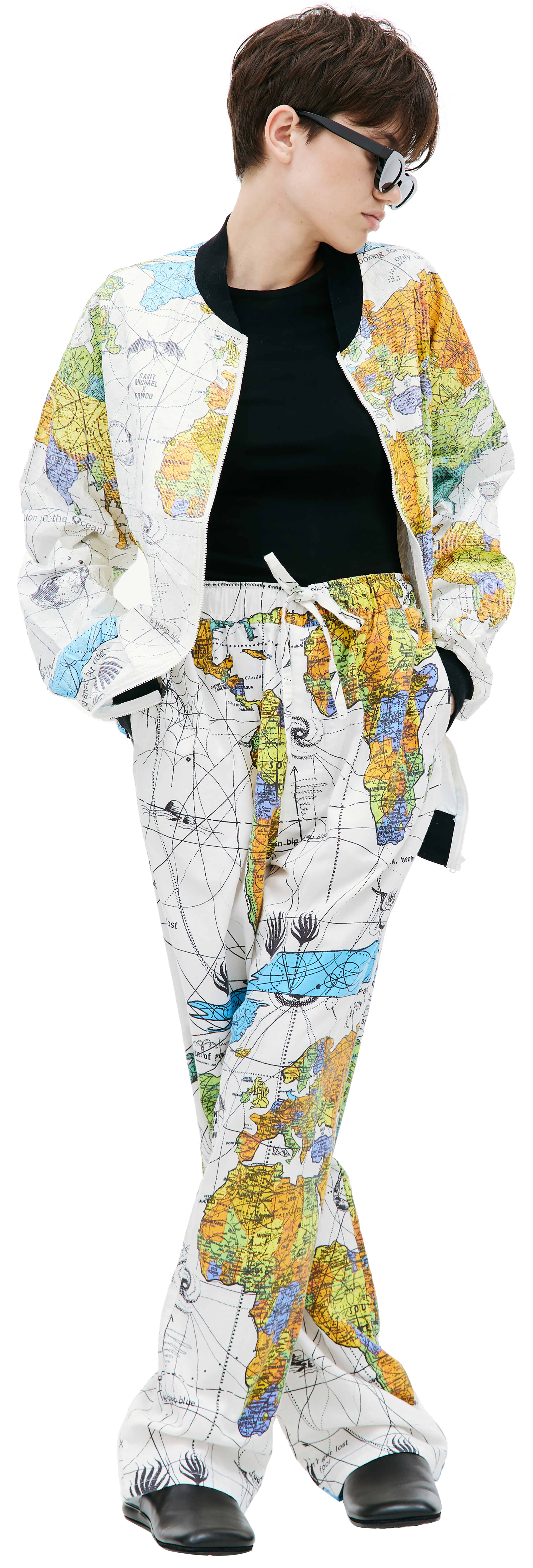 Buy Saint Michael women white saint michael x dr. woo world map