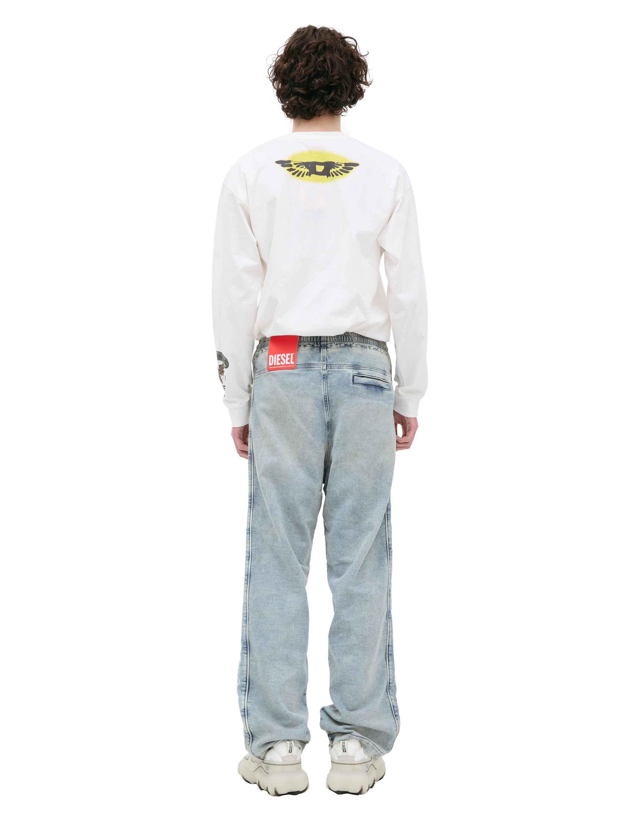 DIESEL LOGO STRAIGHT JEANS