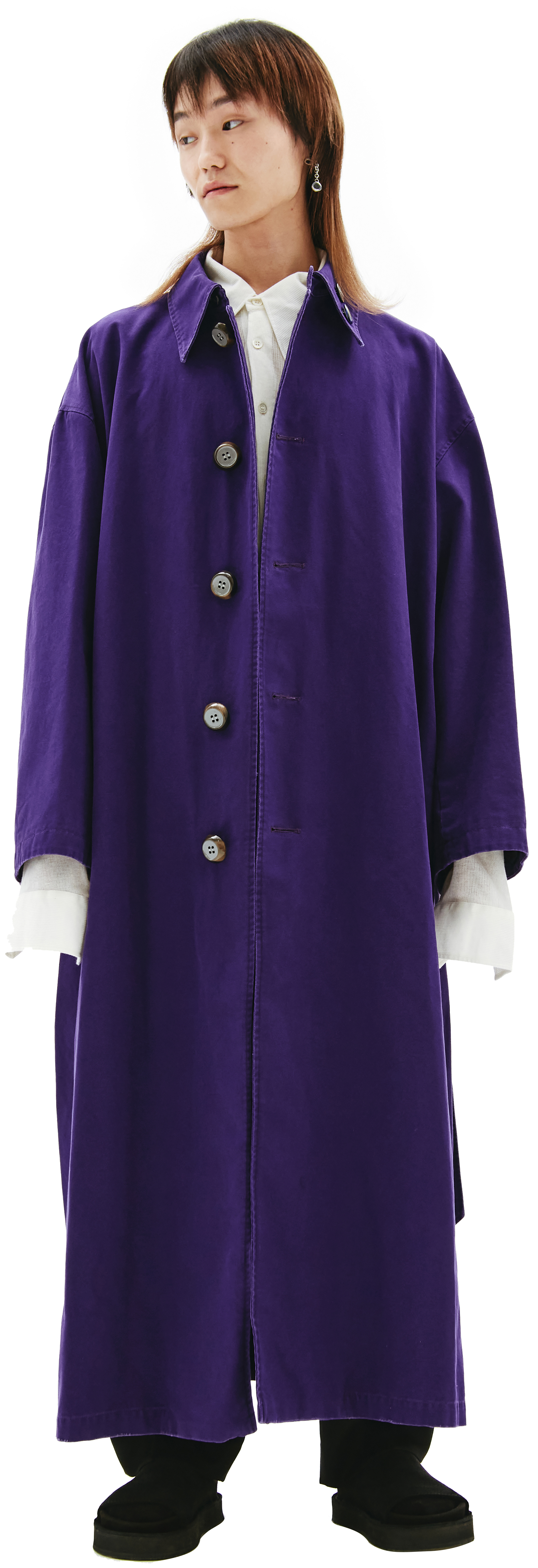 Buy Raf Simons men purple oversize coat for $3,985 online on SV77 