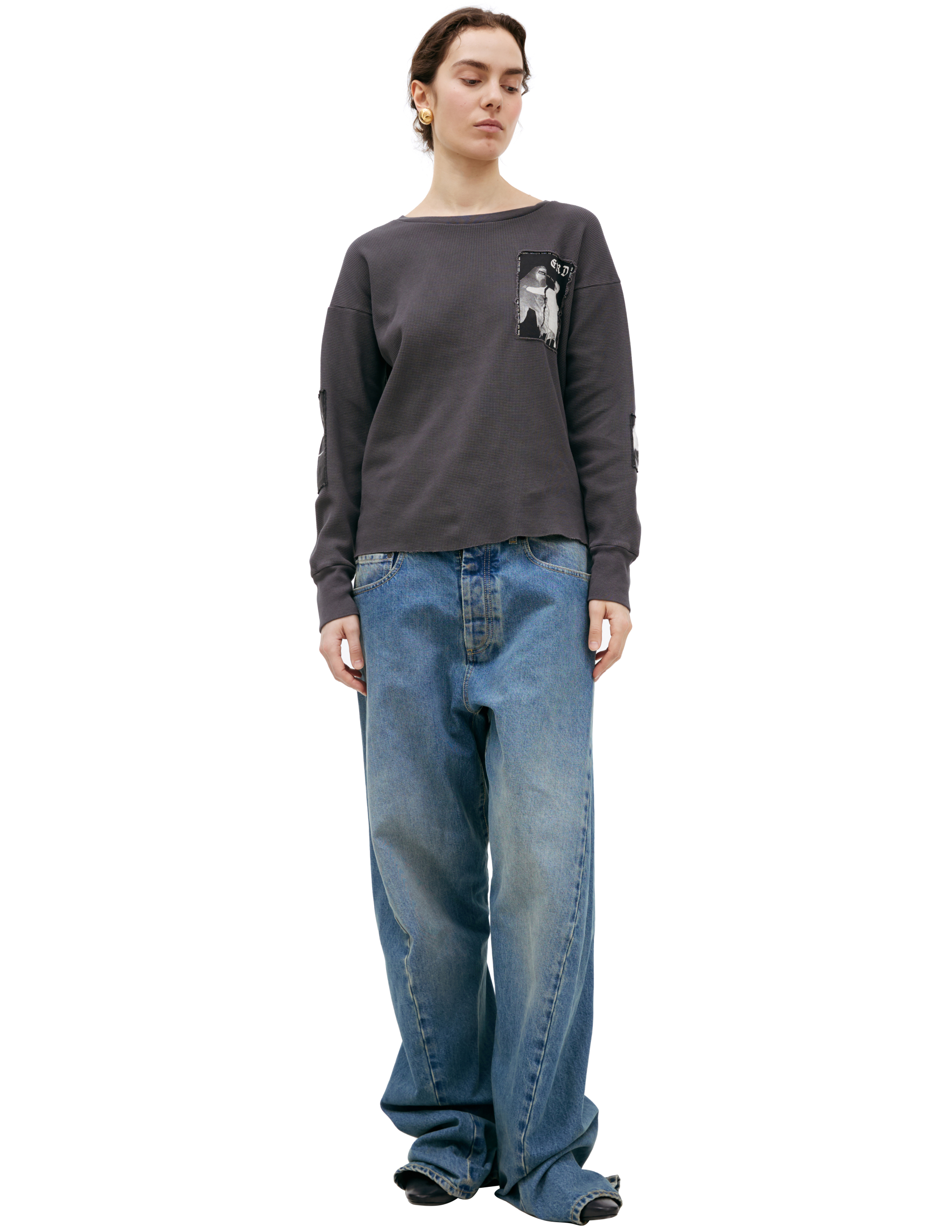 Grey longsleeve with patches