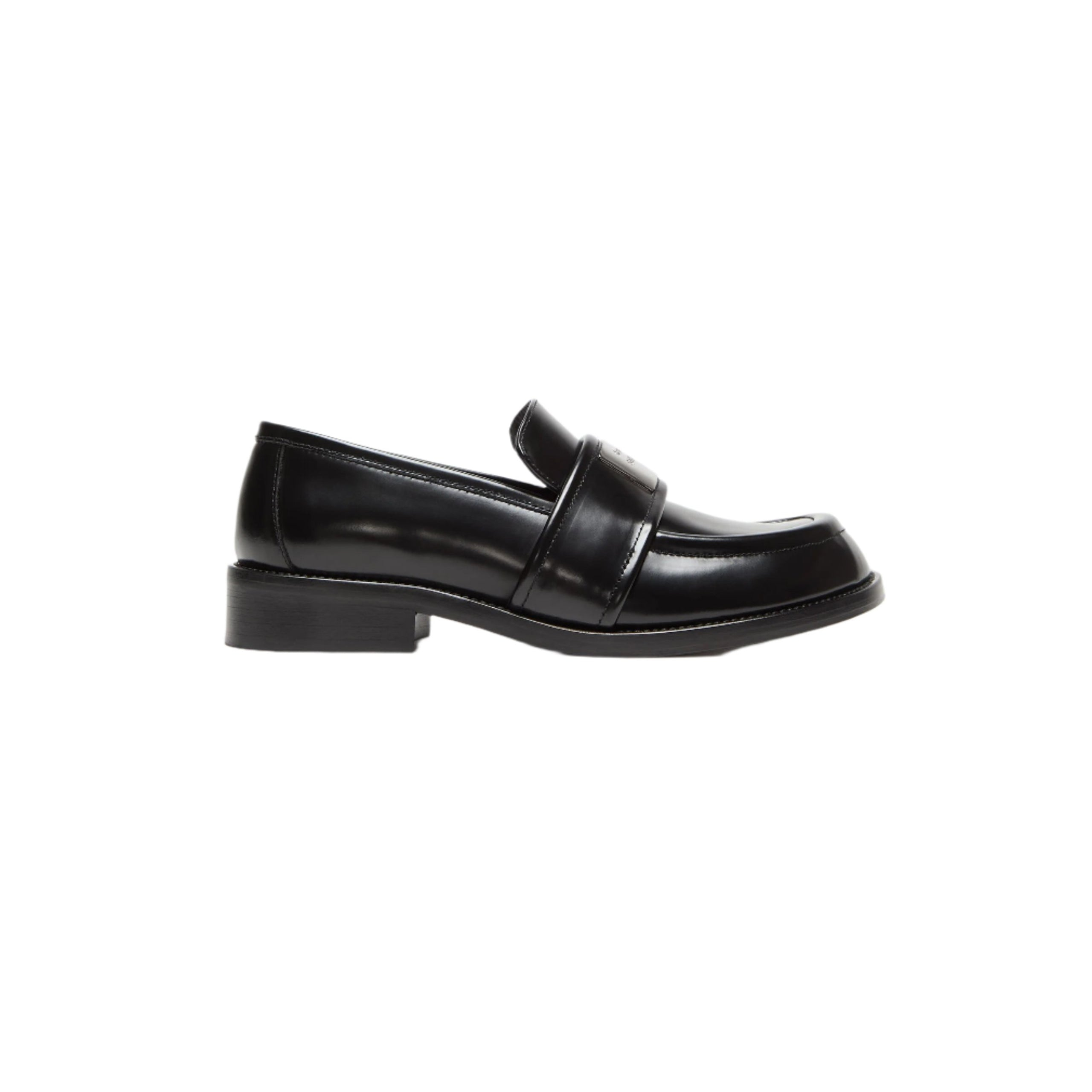 Acne Studios Women Leather Loafers In Black
