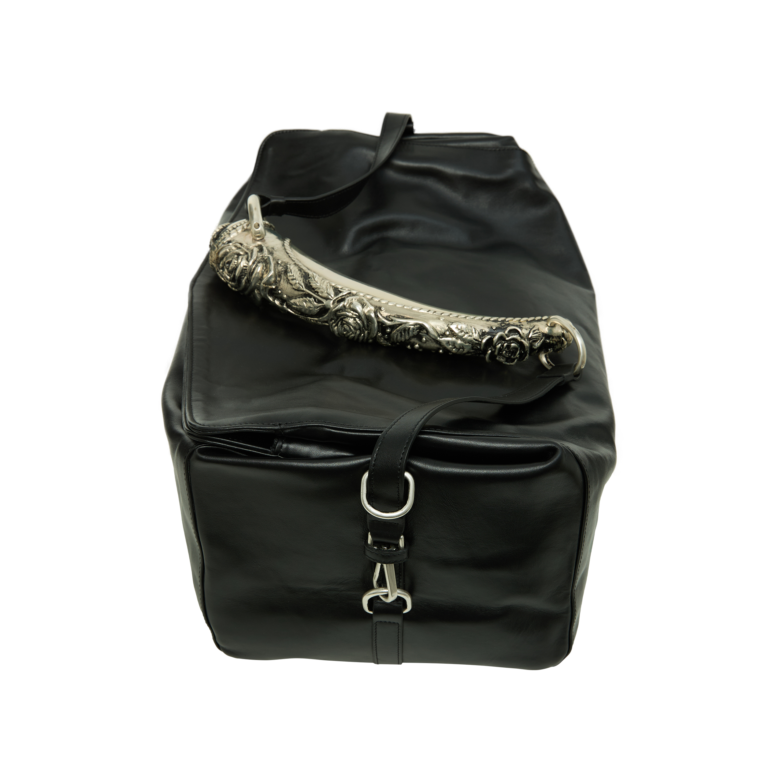 Enfants Riches Deprimes Weekend Rose Handle Bag In Black