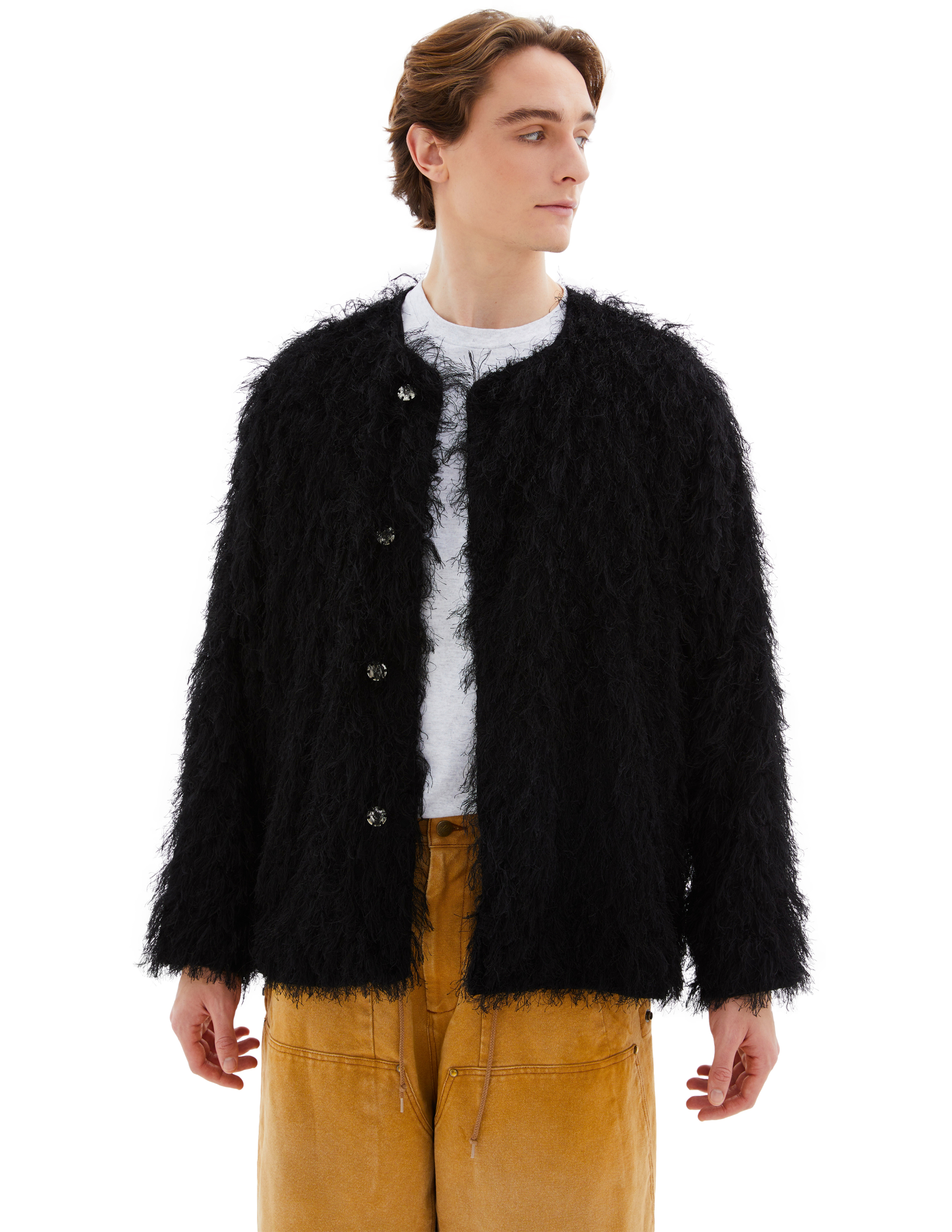Needles Black Cardigan With Buttons In Black