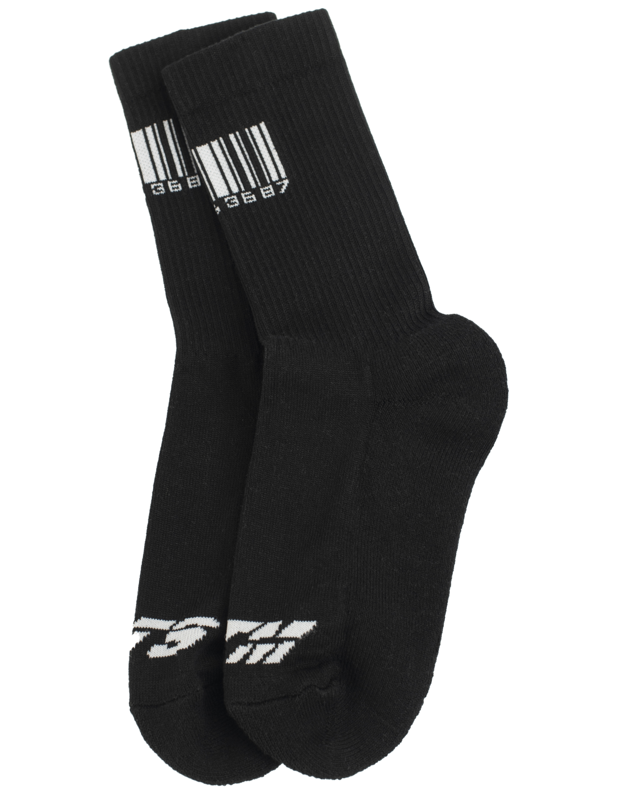 VTMNTS Black Barcode Socks