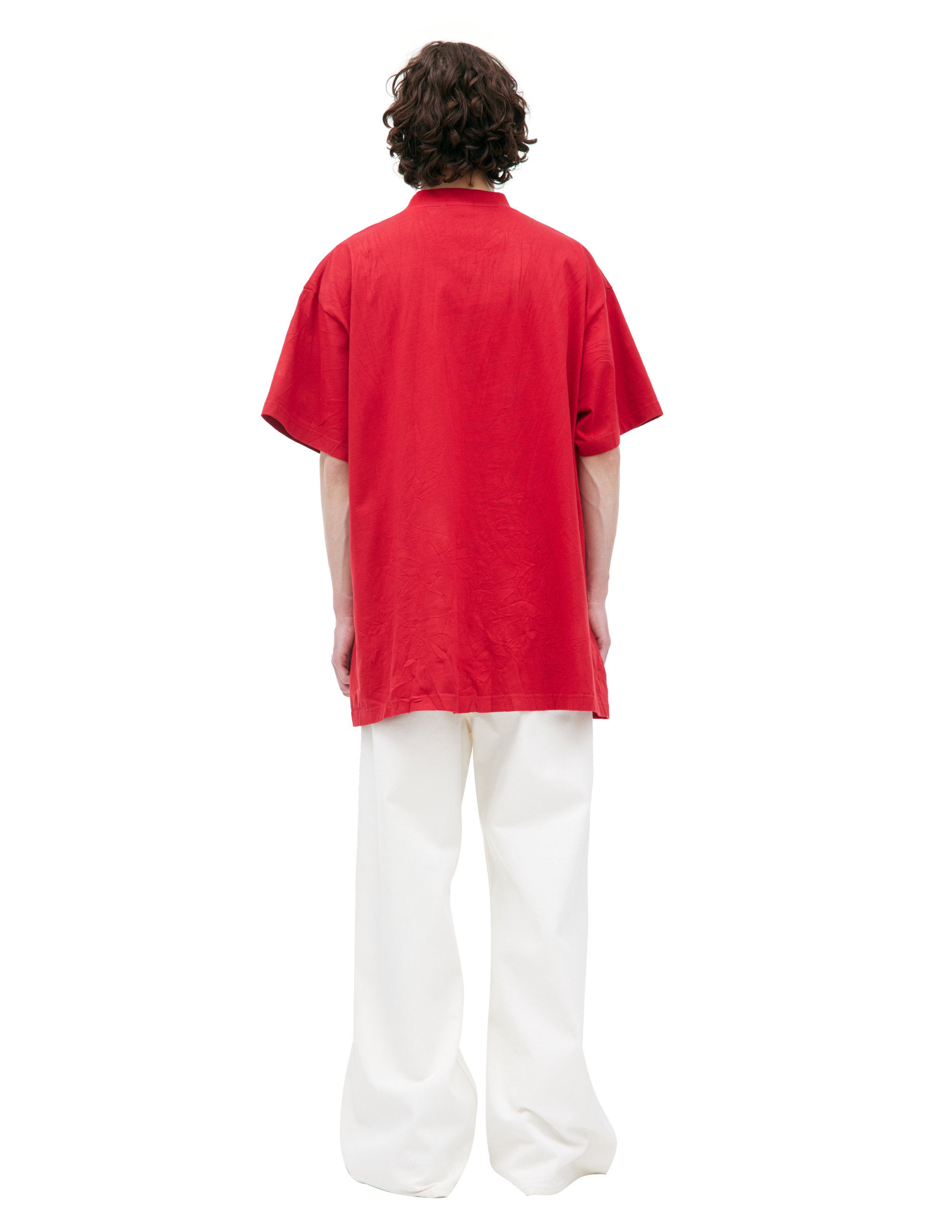 Balenciaga Red Oversize T-shirt In Red