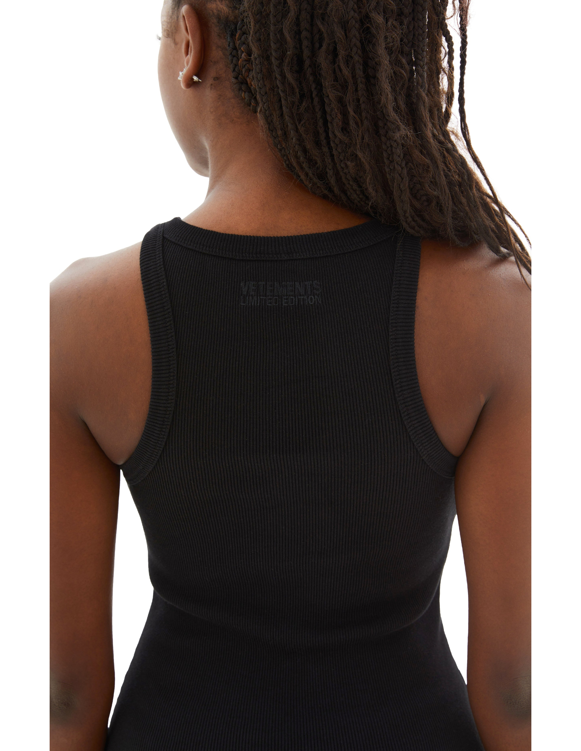 Vetements Racing Tank Top Dress In Black