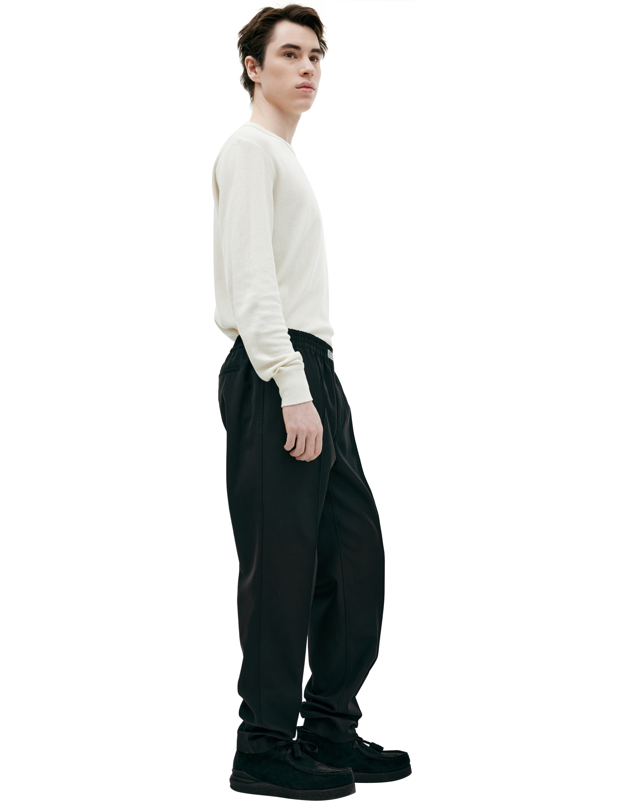 Louis Gabriel Nouchi Black Straight Trousers In Black