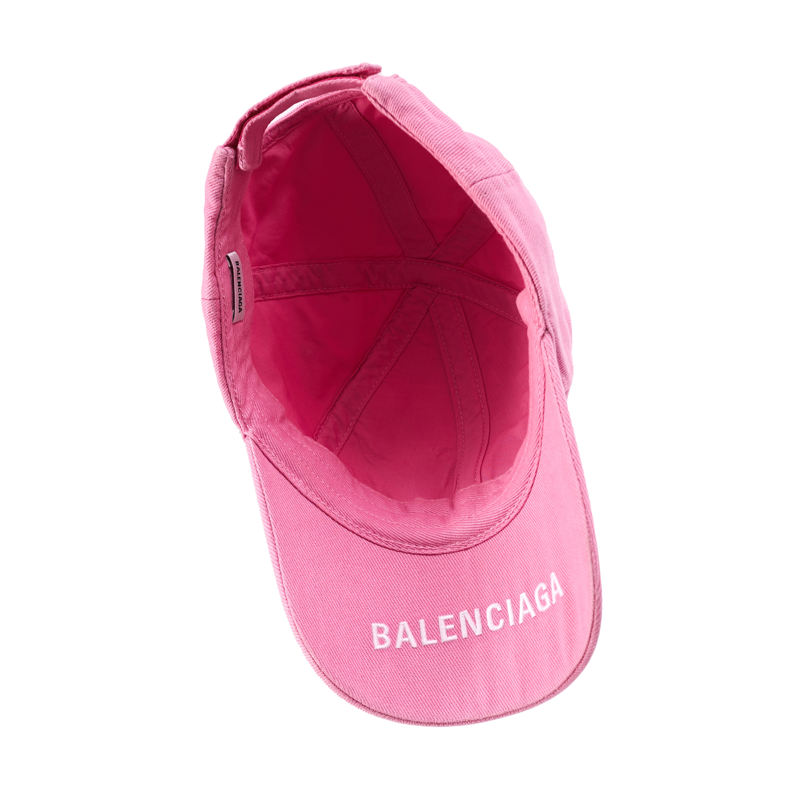 Buy Balenciaga women pink embroidered gay cap for $443 online 