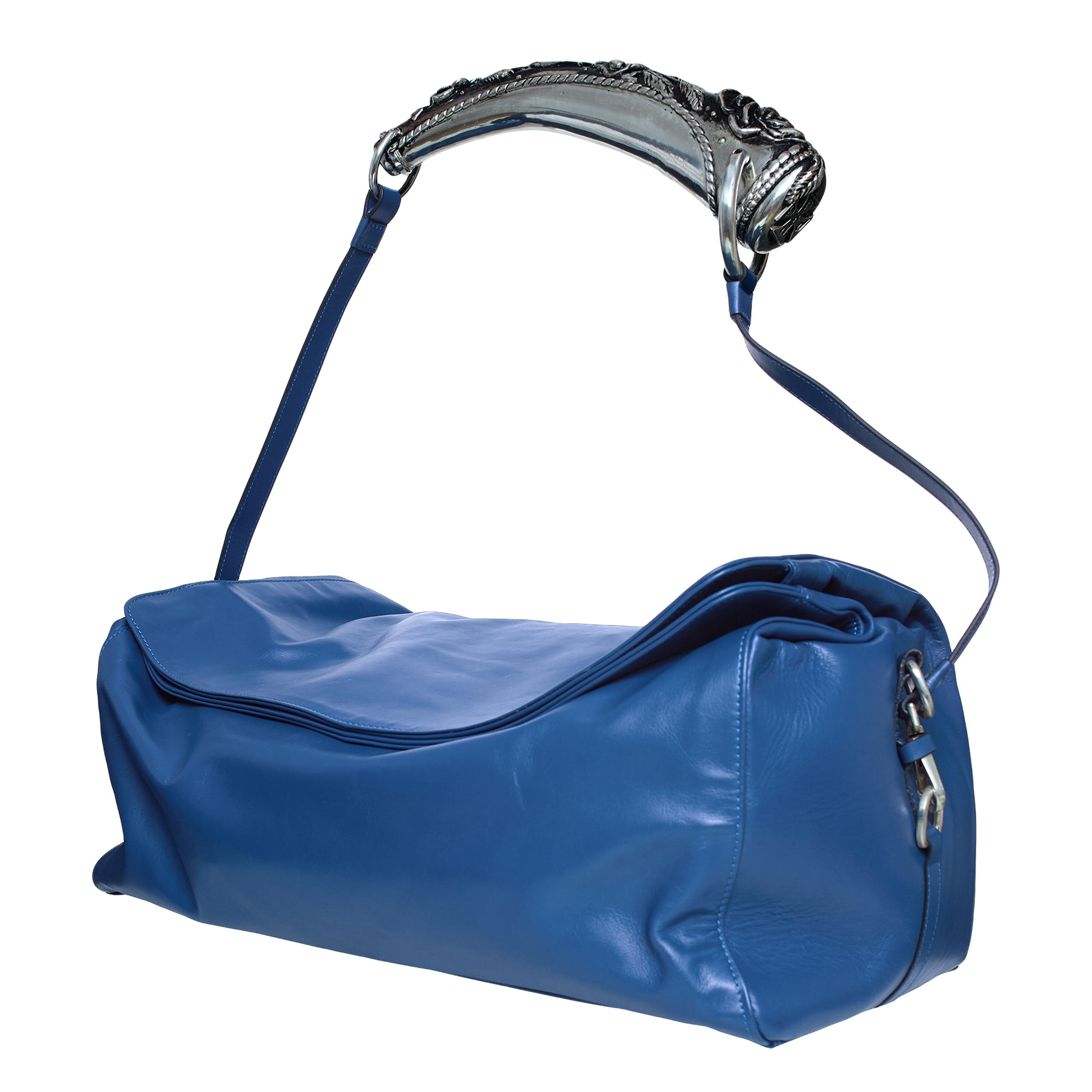Buy Enfants Riches Déprimés men blue weekend rose handle bag for 