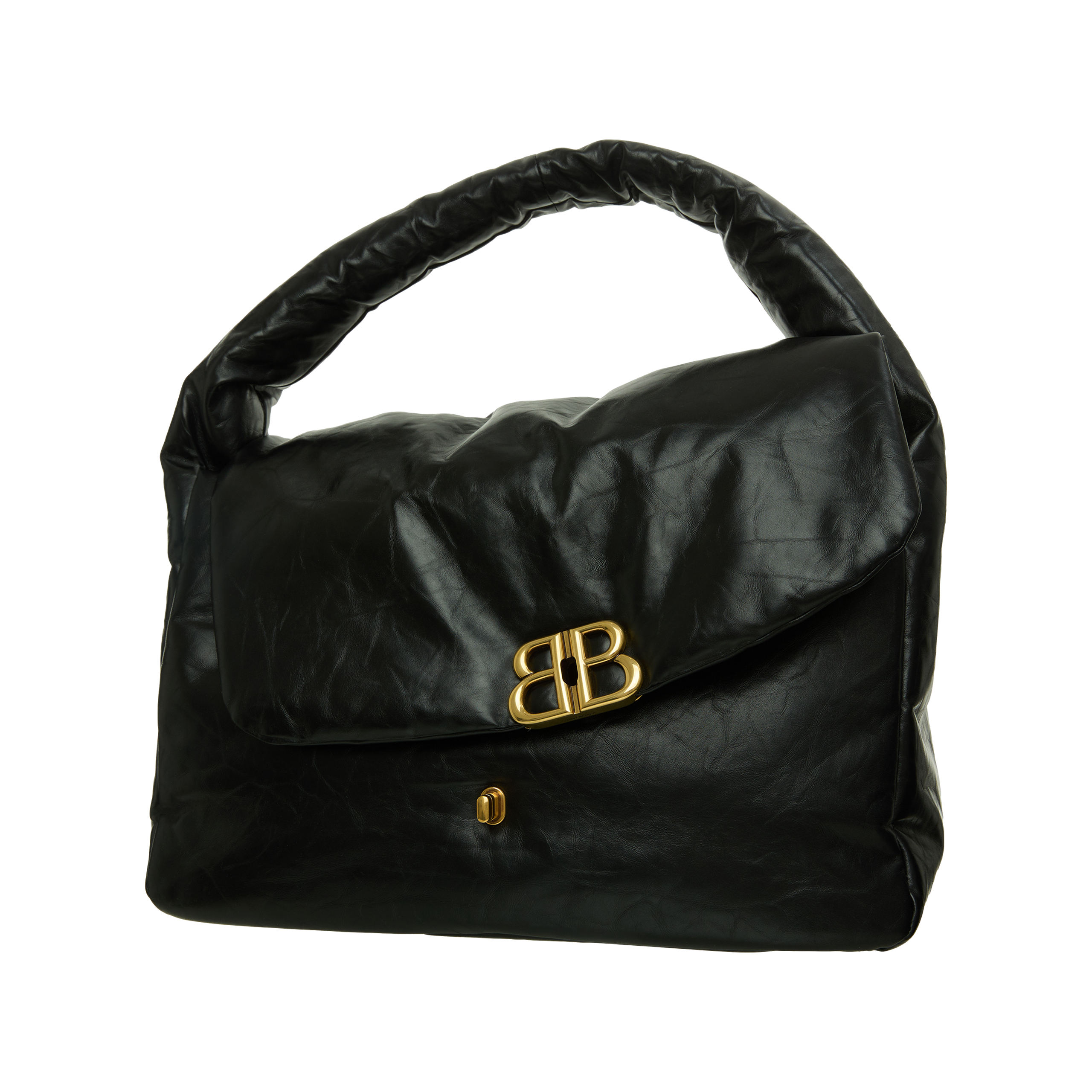 Balenciaga Leather Monaco Large Sling Bag In Black