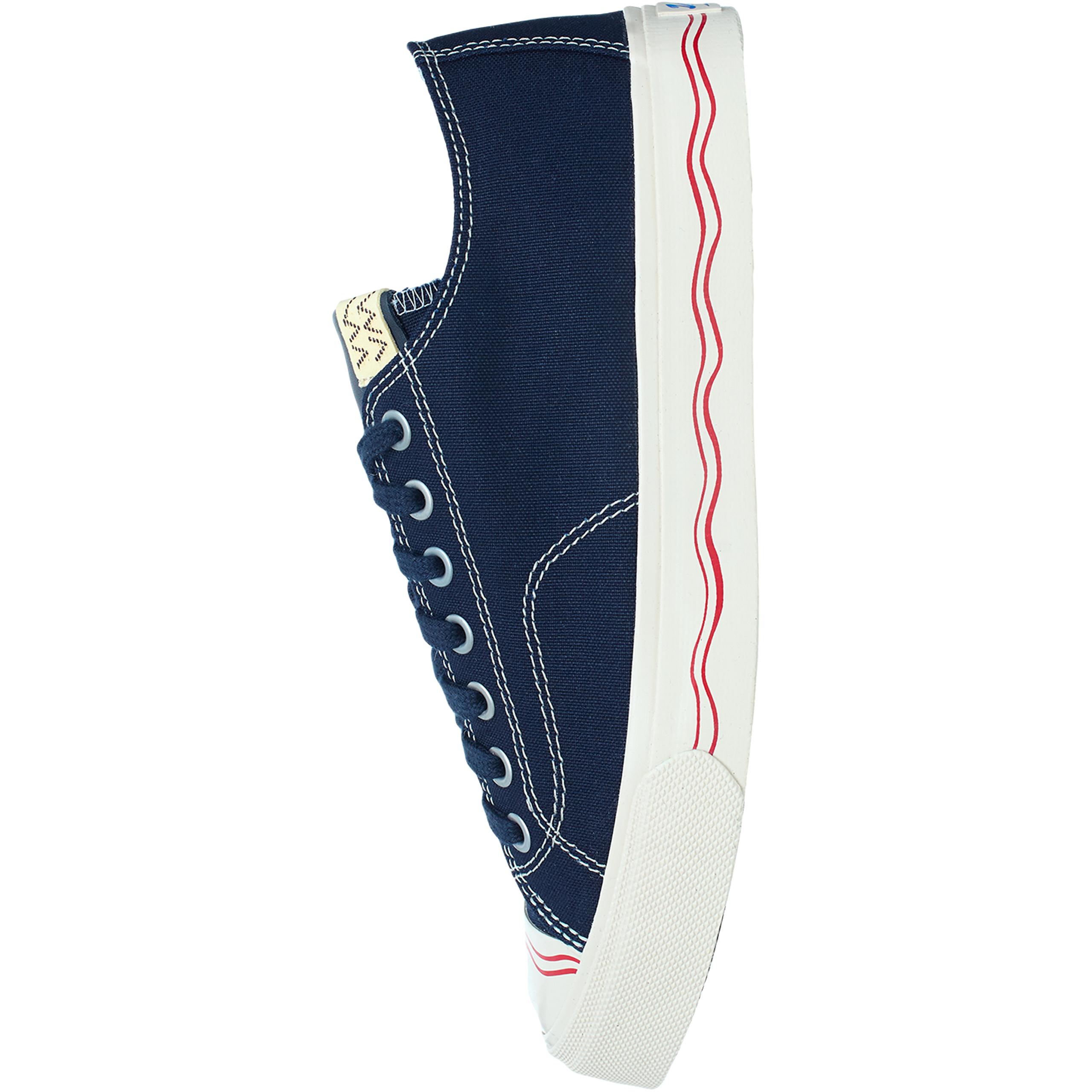 Buy visvim men navy blue seeger сanvas sneakers for $860 online on