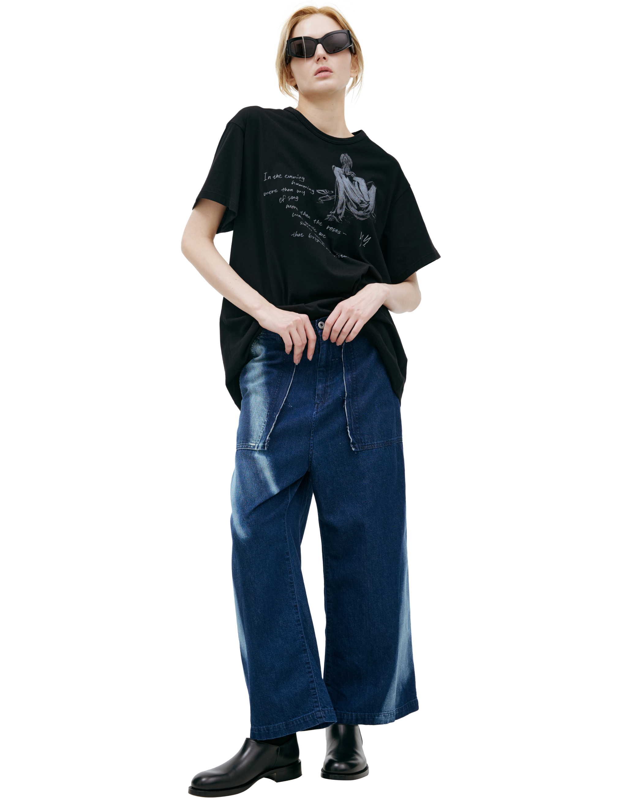 Y's Wide flared jeans