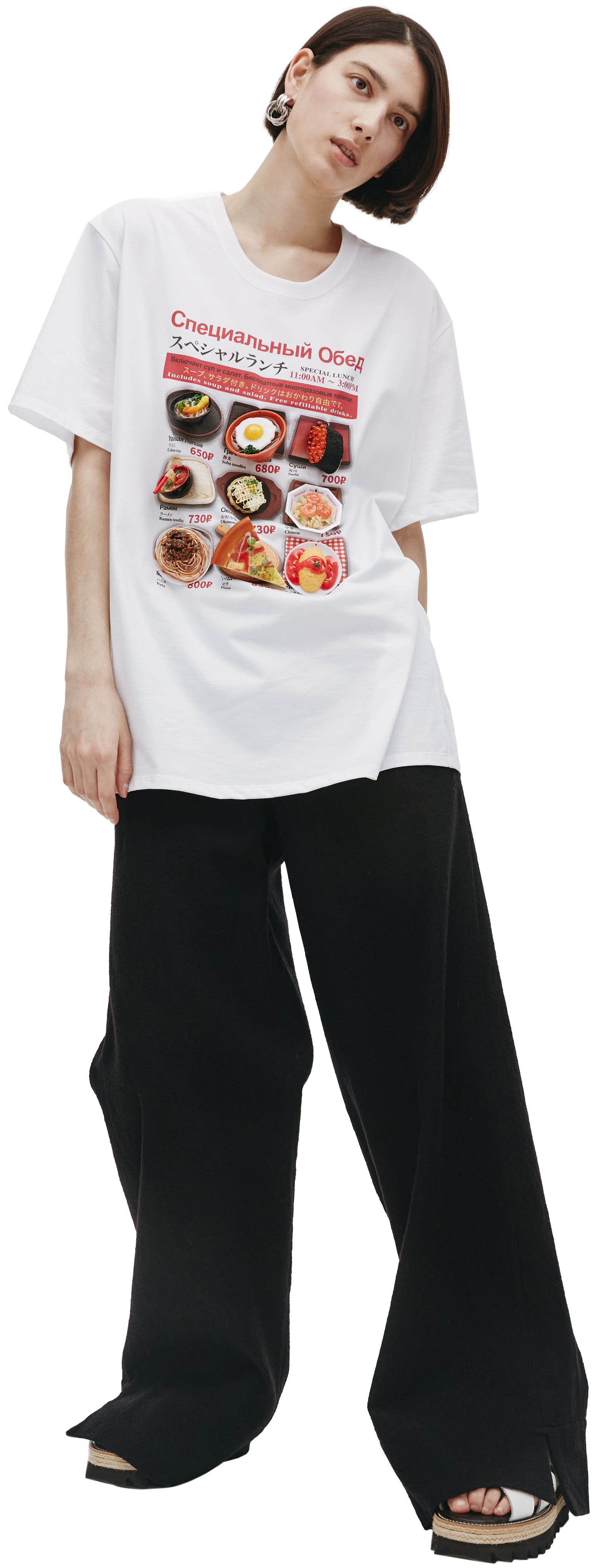 Buy Doublet women white doublet x sv t-shirt for $445 online on 
