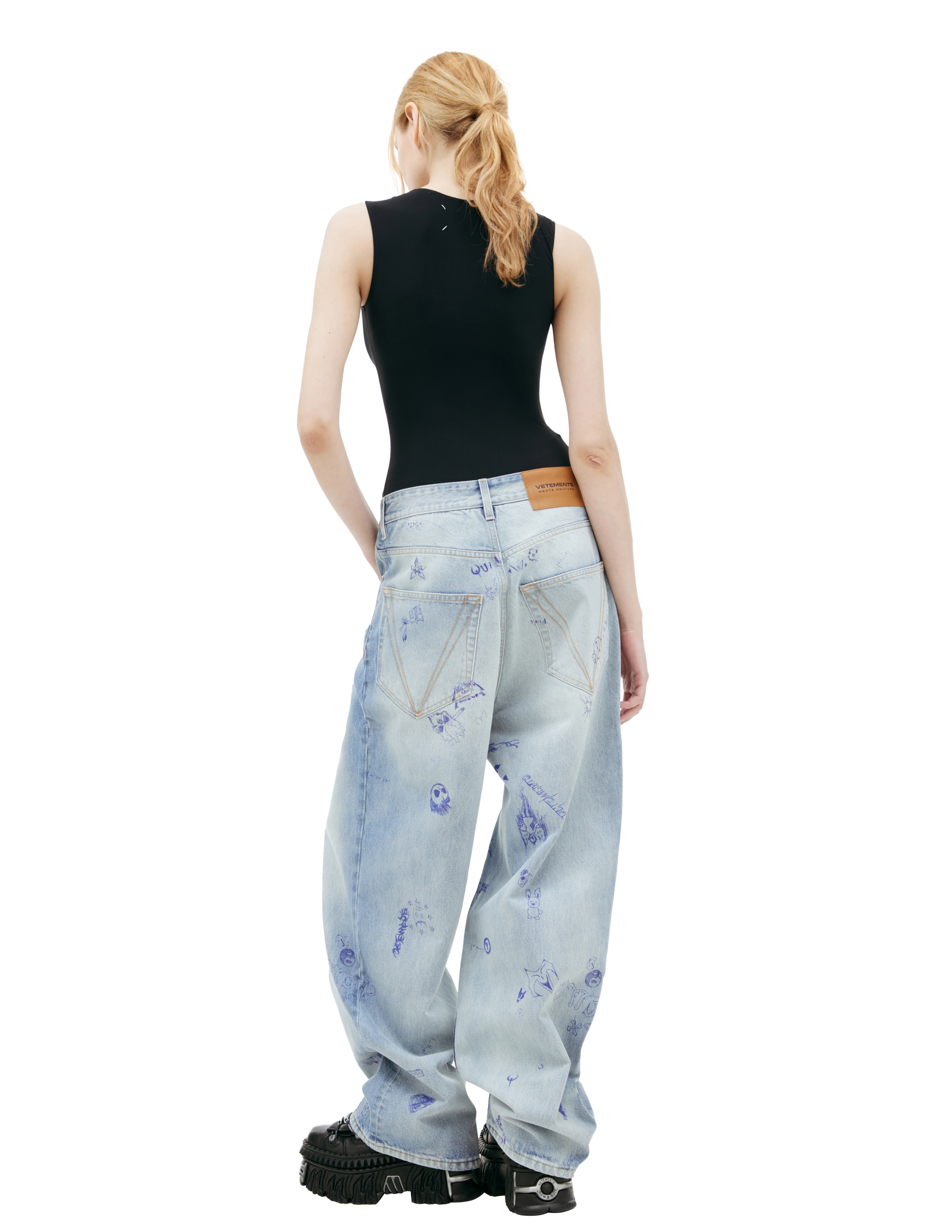 Vetements Printed Jeans