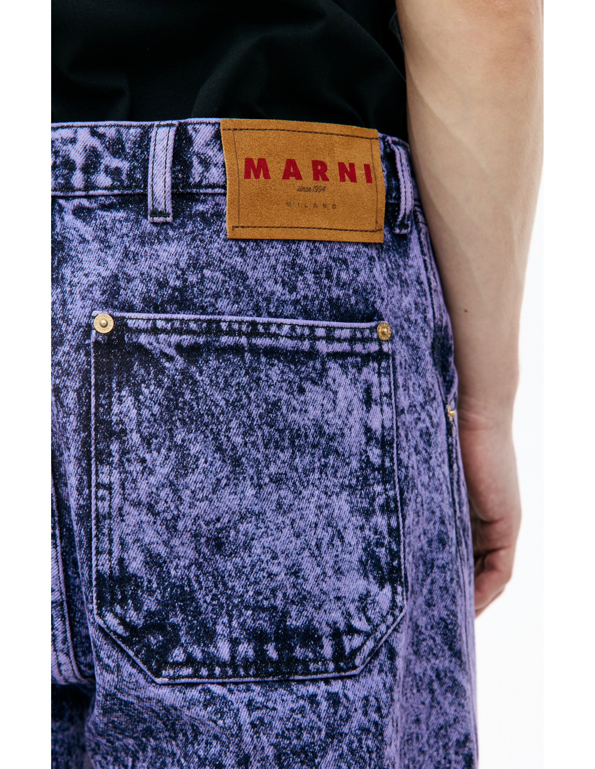 Shop Marni Purple Jeans
