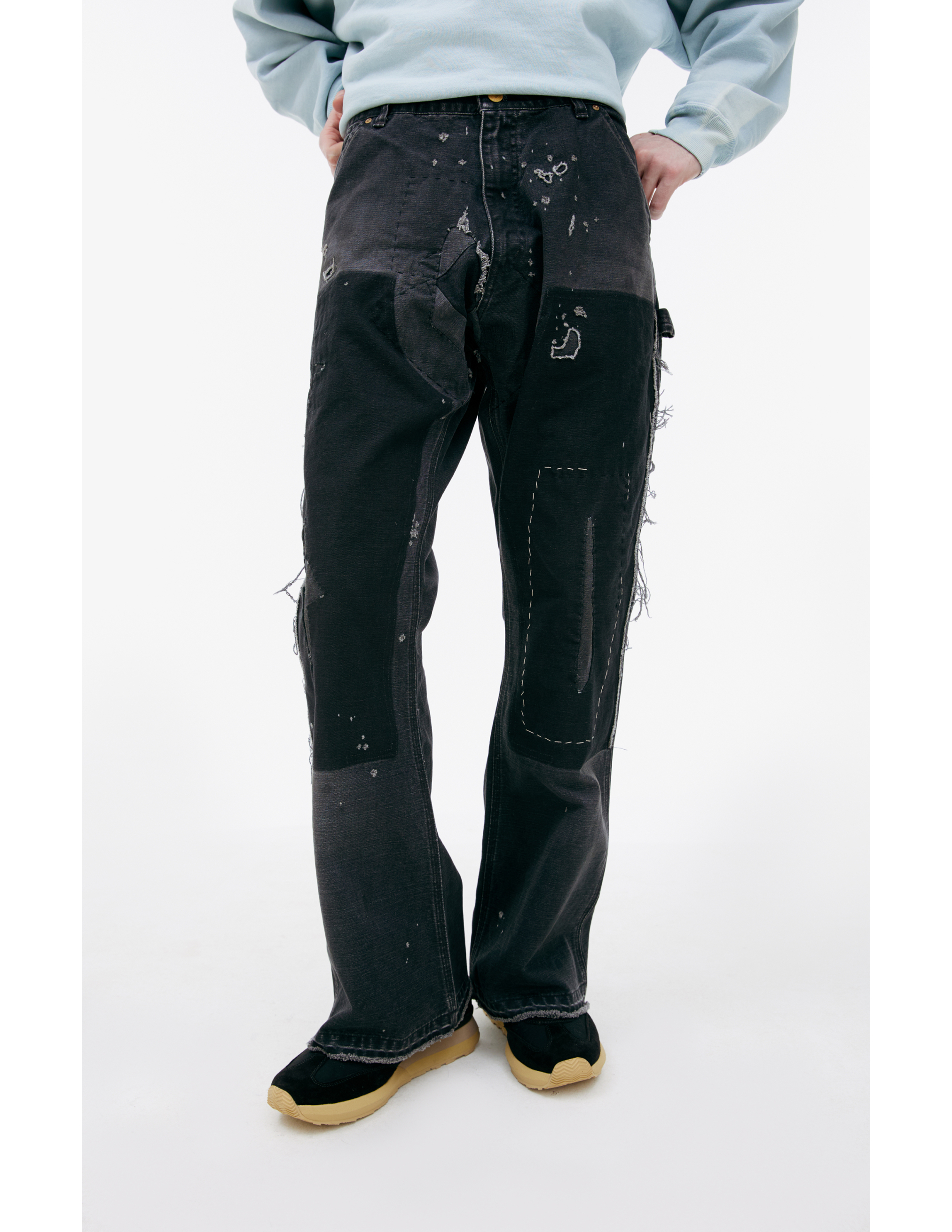 Saint Mxxxxxx Jeans With Patches In Black