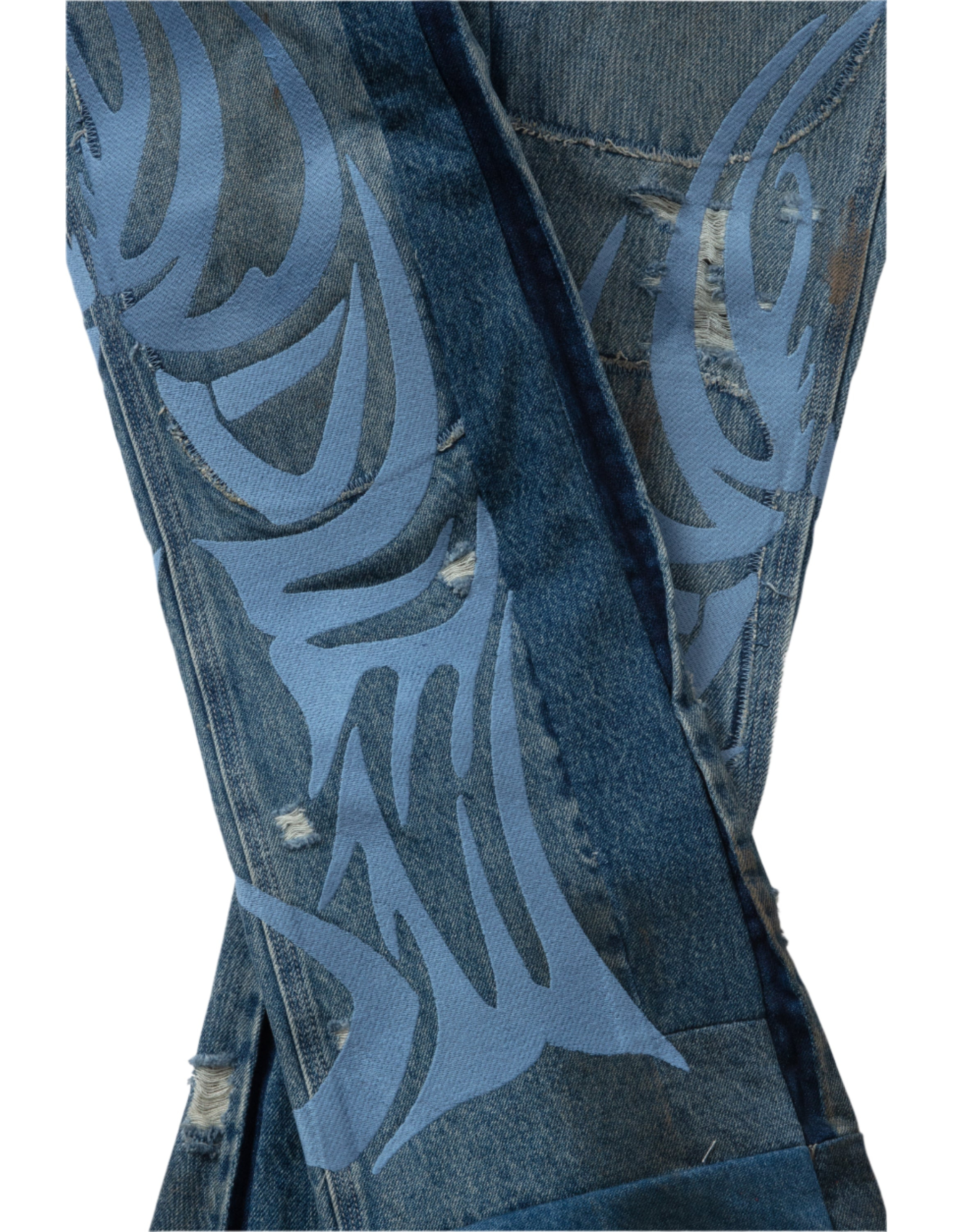 Who Decides War Wdw Winged Carpenter Denim Pants In Blue