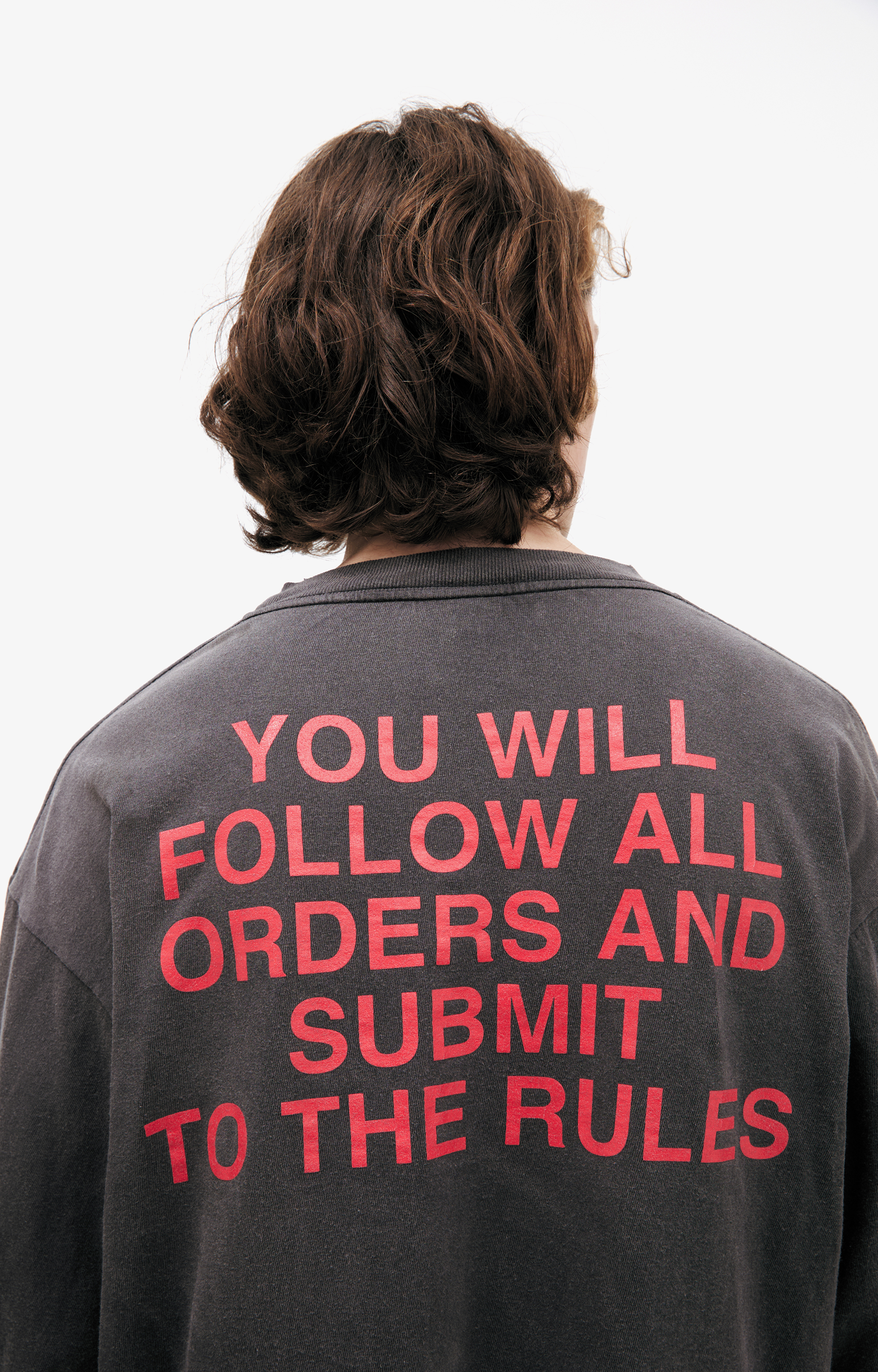Buy Saint Mxxxxxx men grey 'complete control' longsleeve for $360