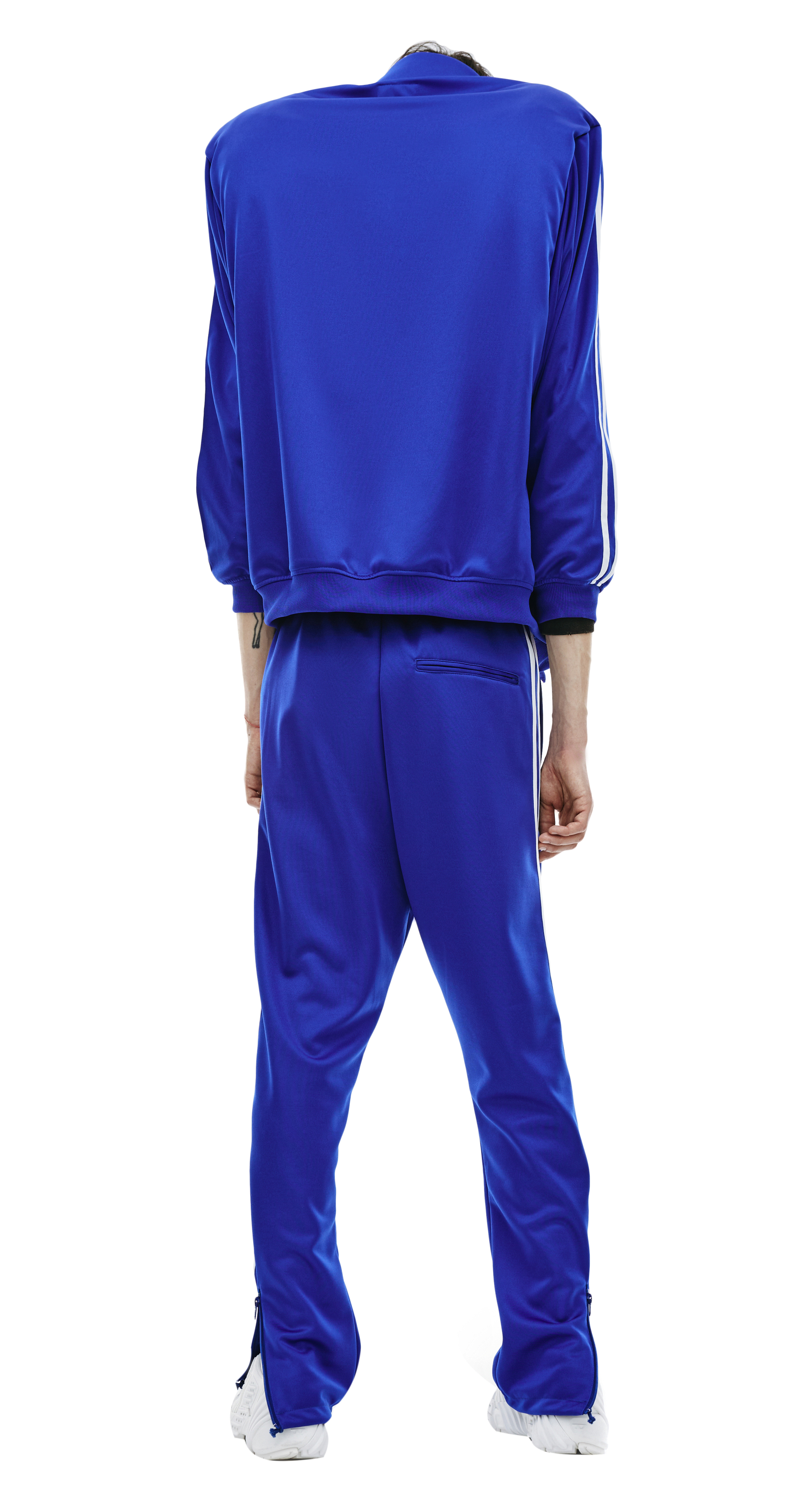Buy Doublet men blue invisible track jacket for $510 online on