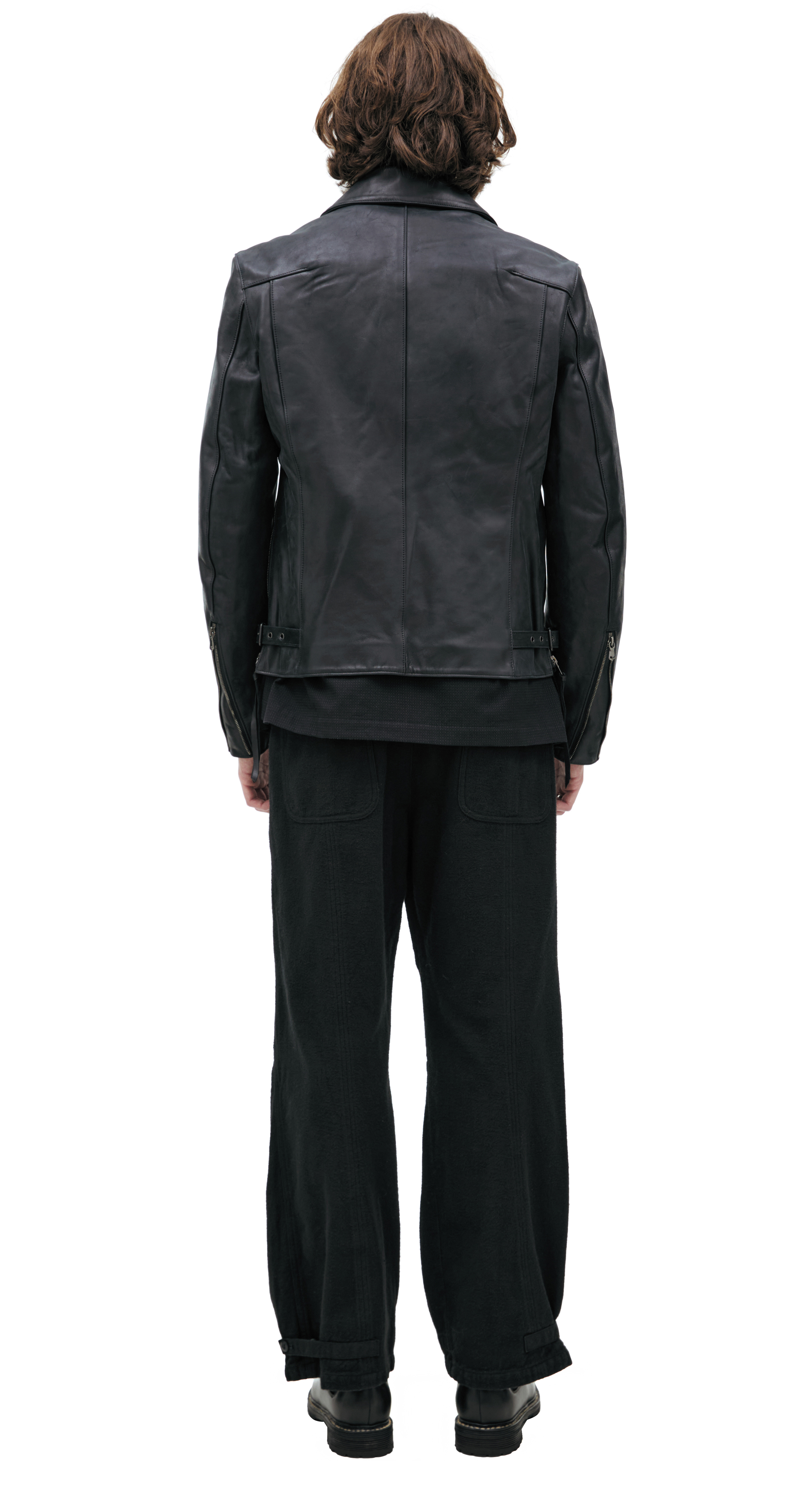 Buy The Viridi-Anne men black leather jacket for €1,593 online on 
