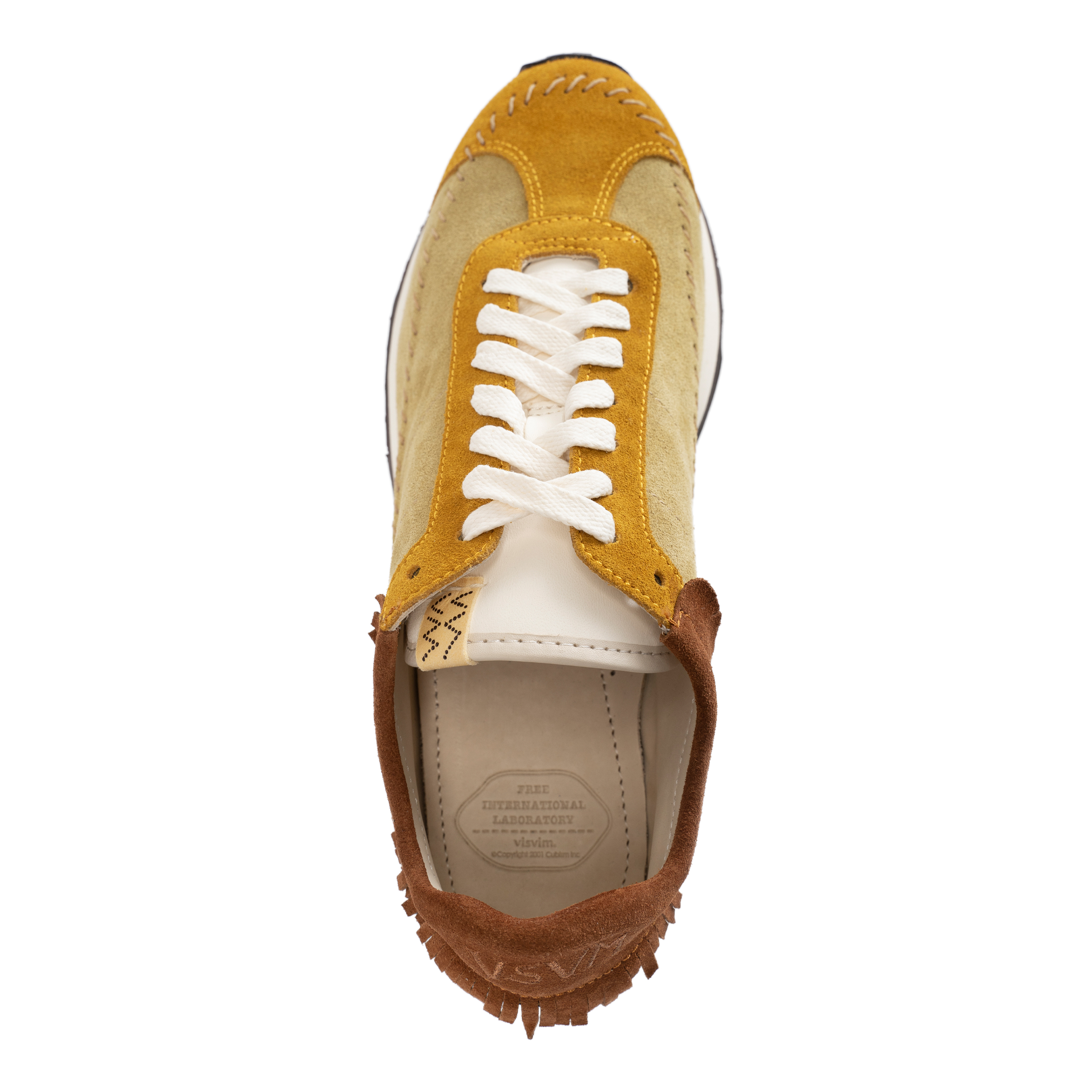 Buy visvim men brown suede walpi runner sneakers for $1,165