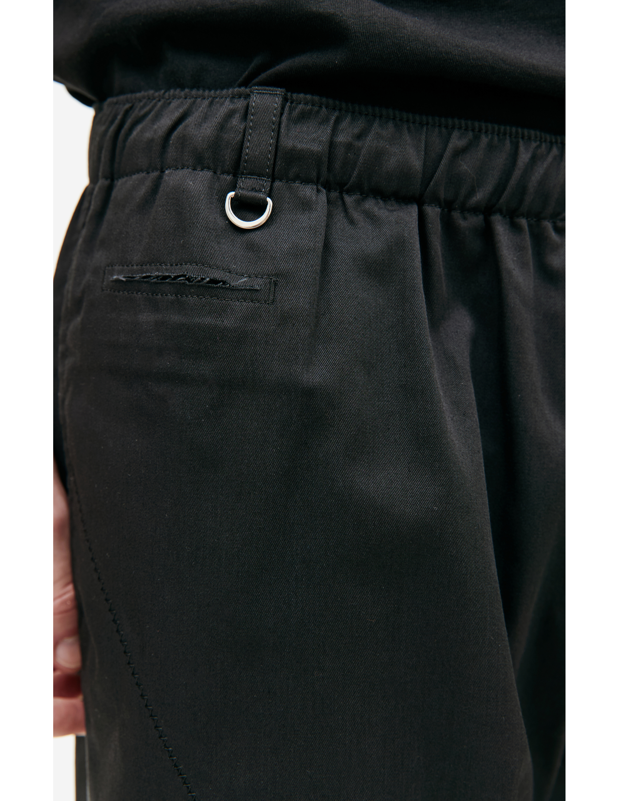 Shop Undercover Embroidered Logo Trousers In Black