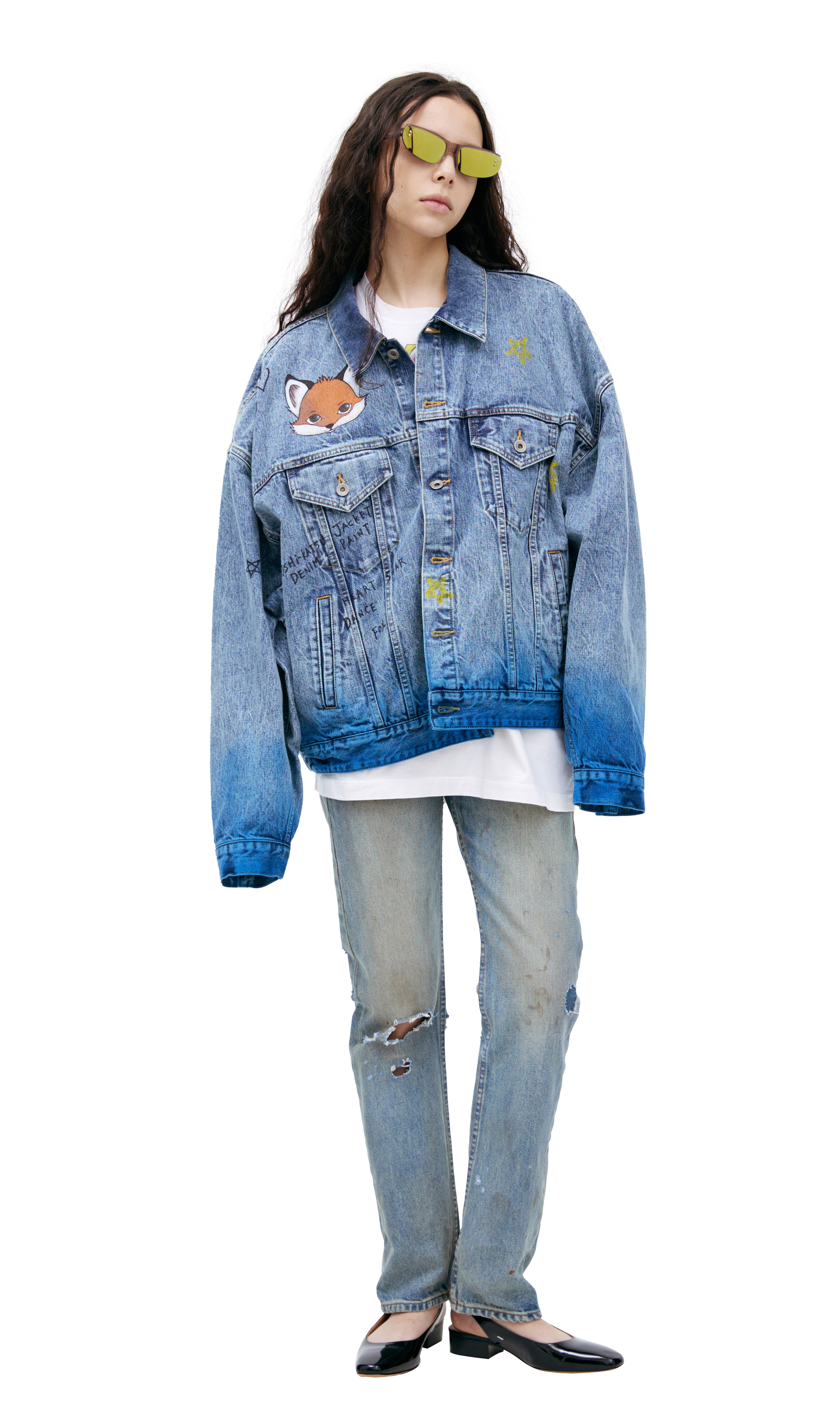 Doublet Denim Jacket With Buttons In Blue