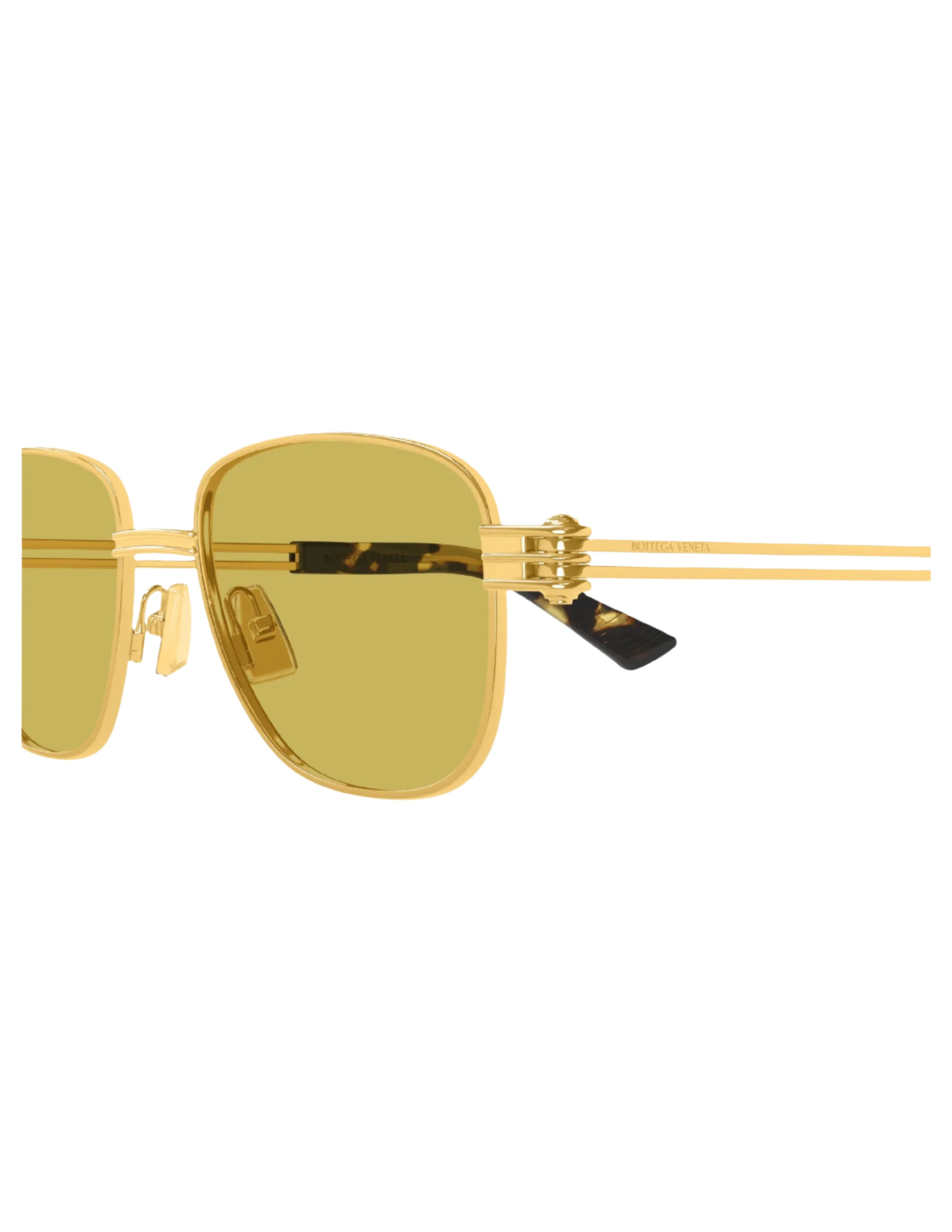 Bottega Veneta BV1380S 002 Square Sunglasses - Gold/Yellow Sunglasses Bottega Veneta BV1380S 002 51 – Visual Click main image 3