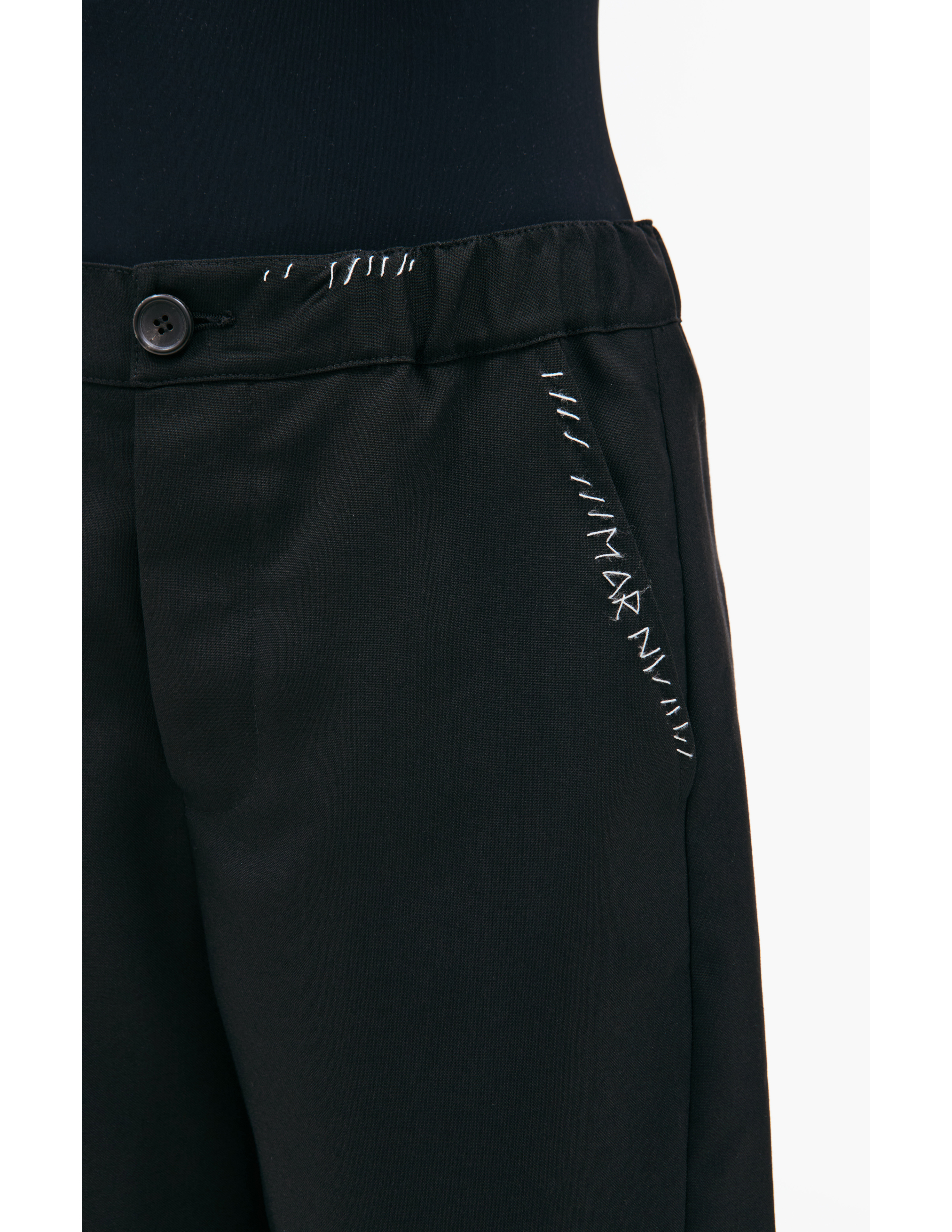 Shop Marni Black Straight Trousers