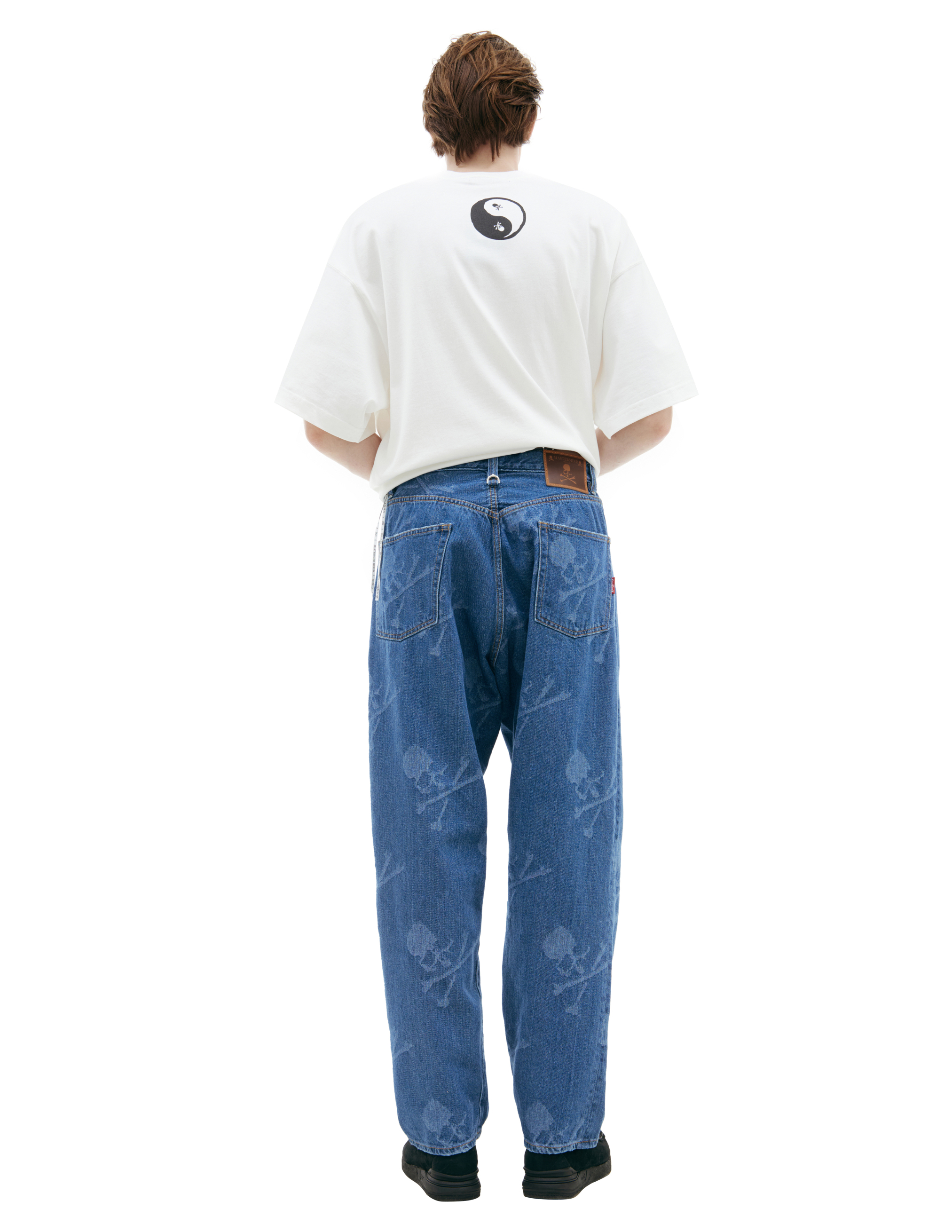 MASTERMIND JAPAN BLUE MONOPRINT JEANS