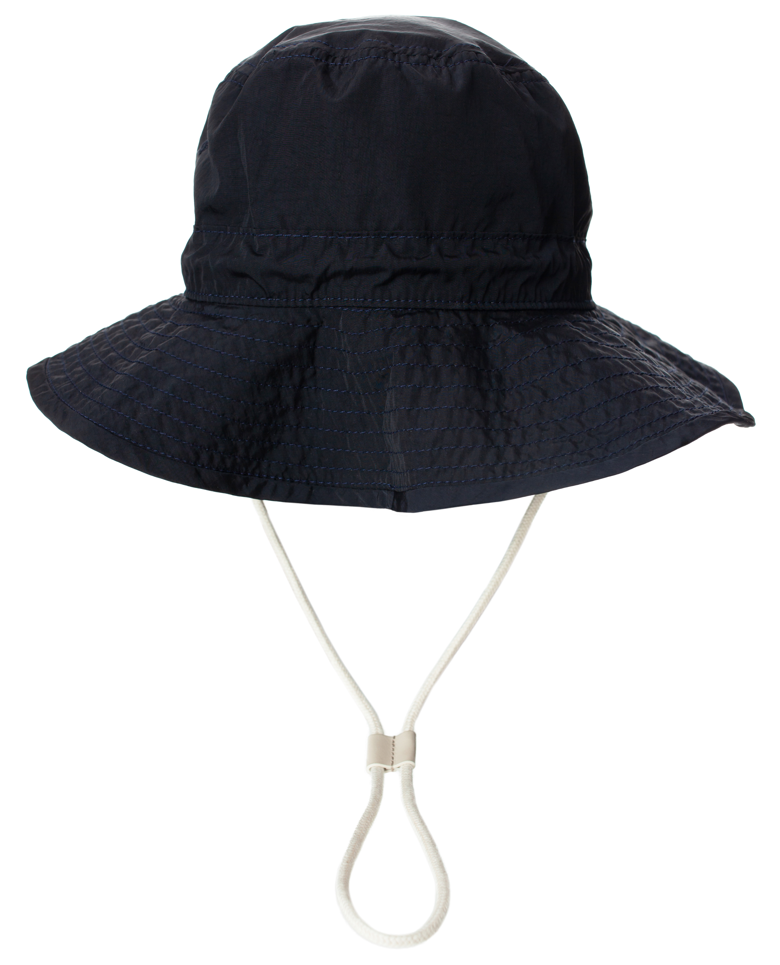 Buy Jil Sander men black drawstring bucket hat for $615