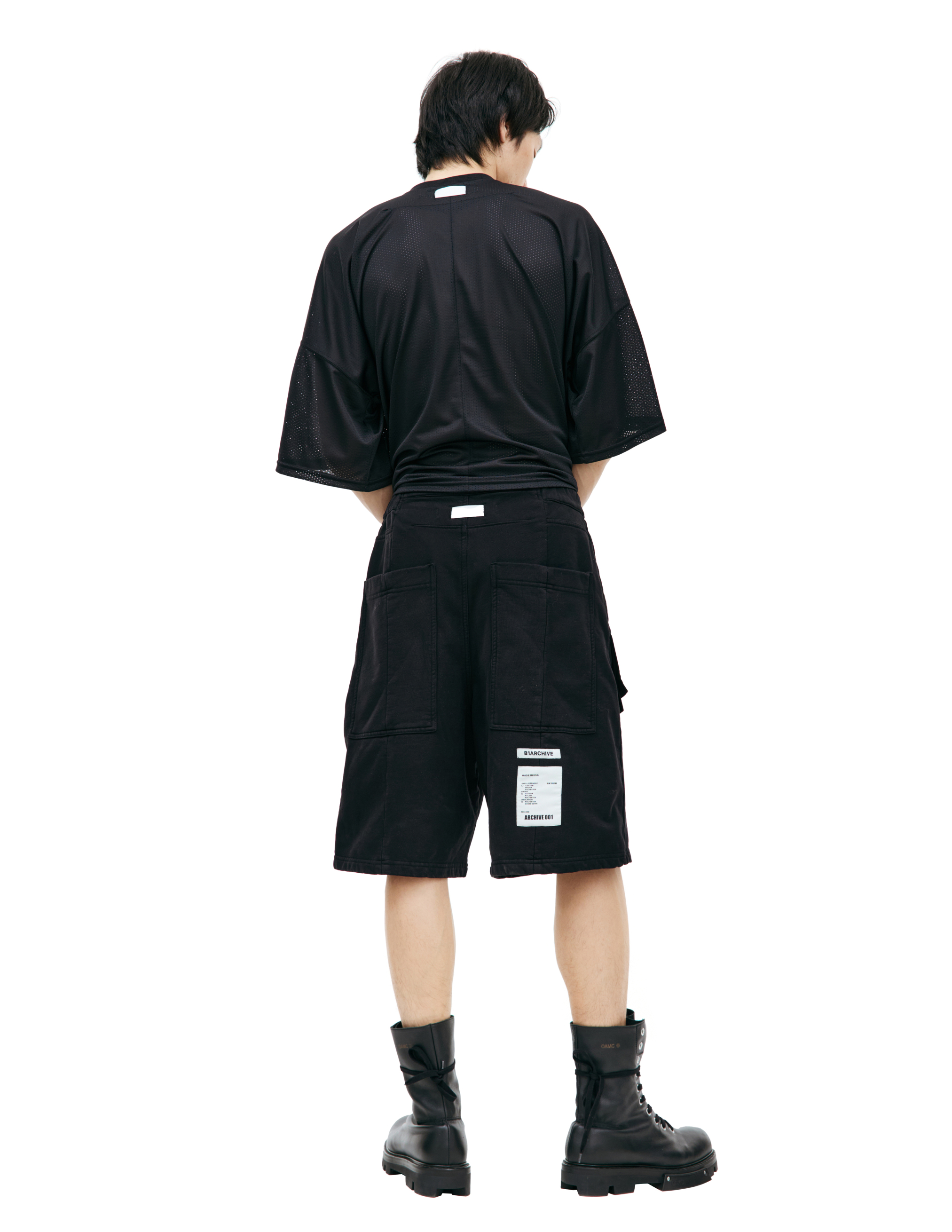 Shop B1archive Black Cotton Shorts